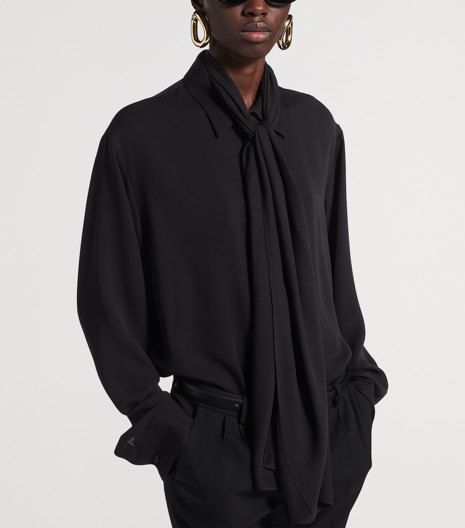 Balenciaga Womens Silk Scarf Shirt Image 5