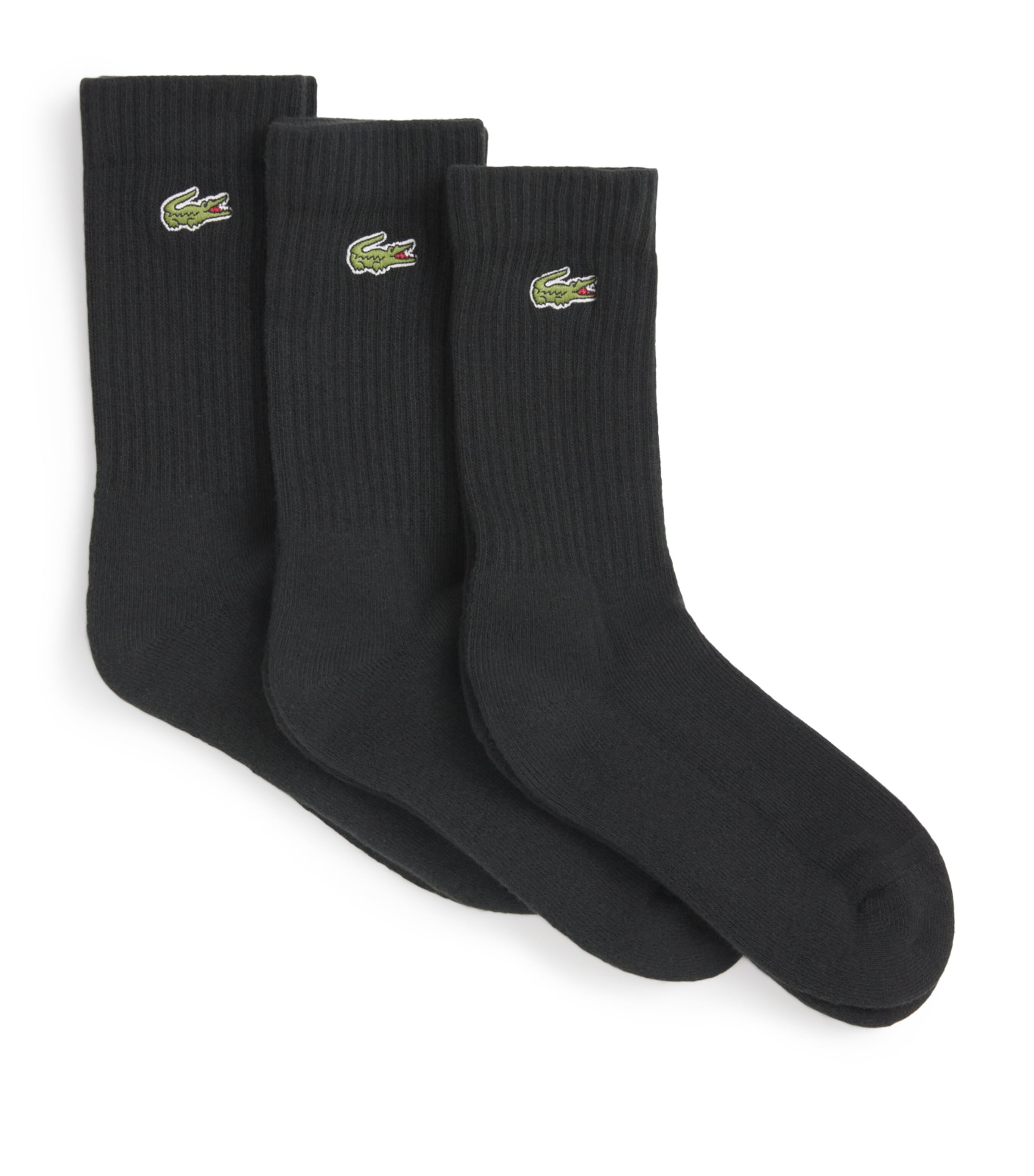 Cotton-Blend Logo Socks (Pack of 3) 8VM BLACK/BLACK-BLCK Image 1