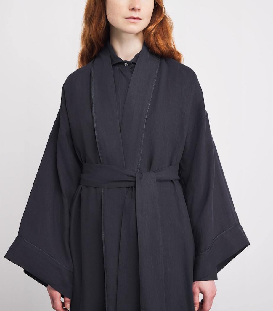 Linen Kimono CARBONE Image 6