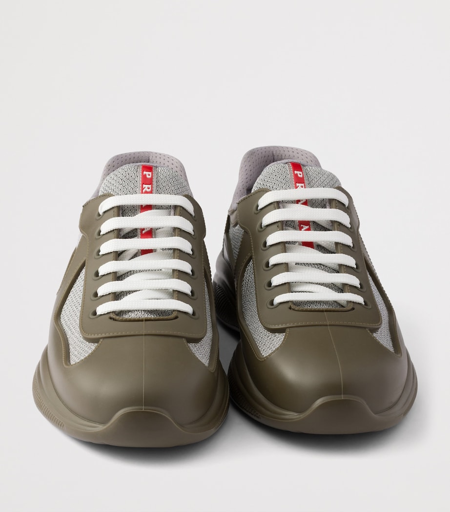 Prada Rubber America's Cup Sneakers Green Image 5