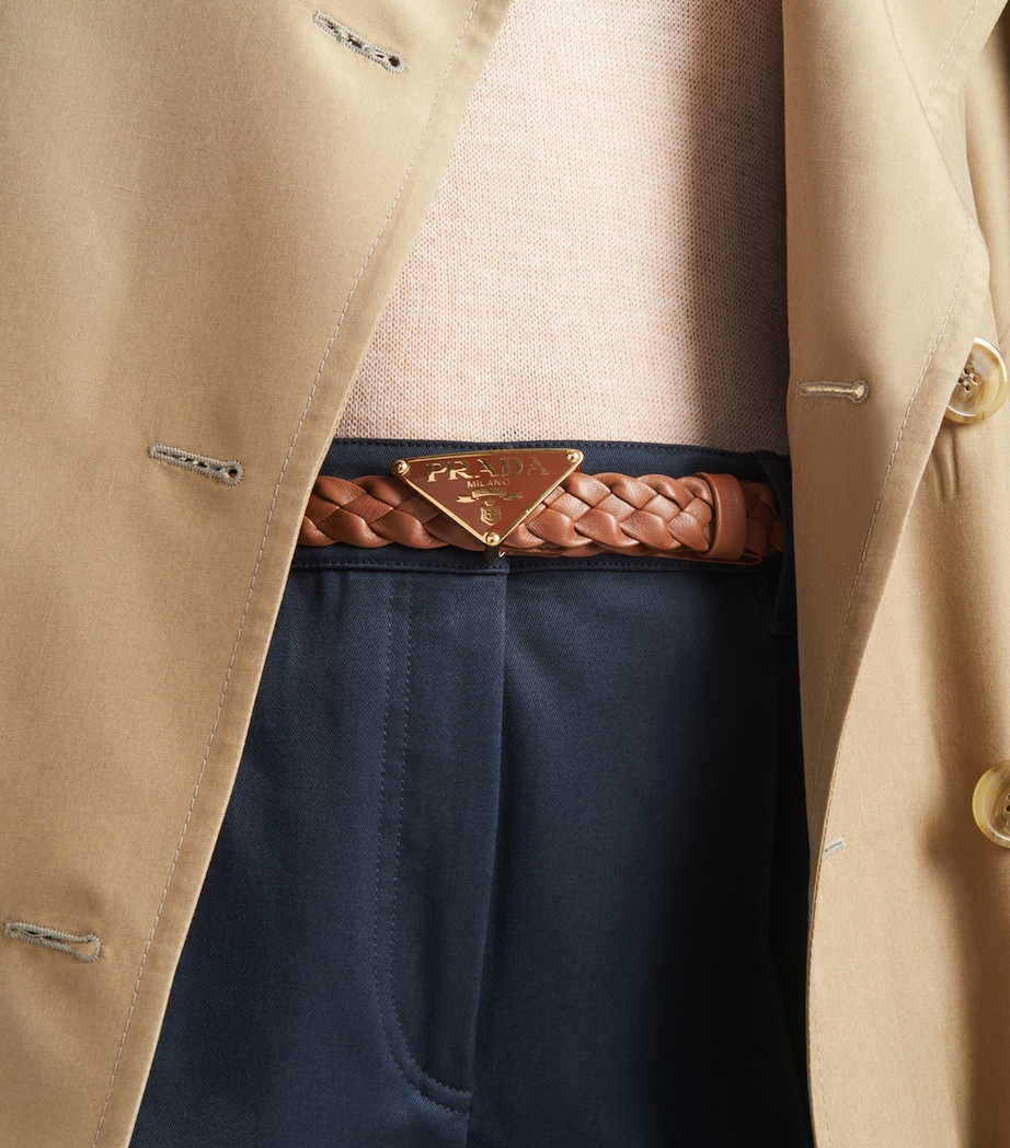 Nappa Leather Braided Belt F0046 Image 2