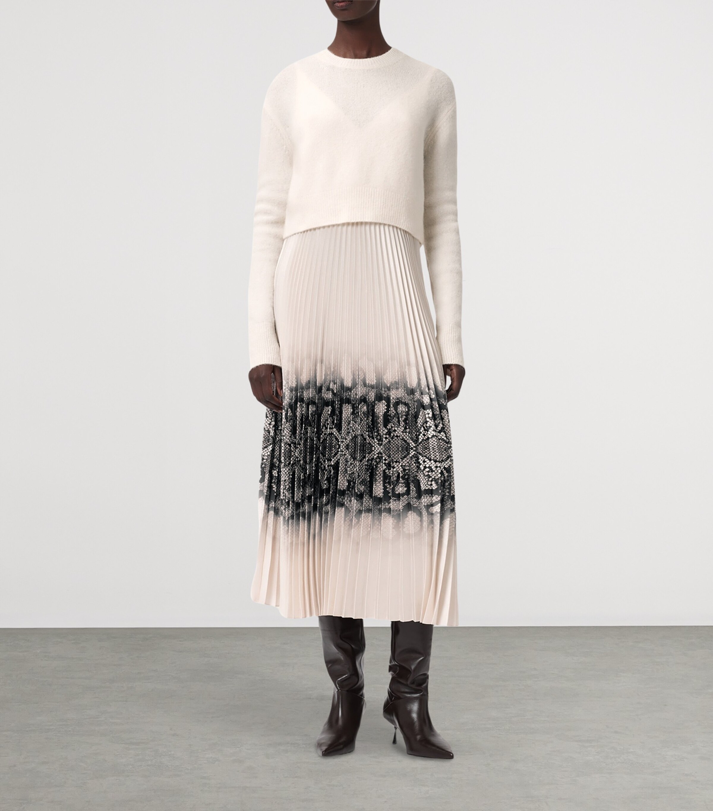 2-In-1 Curtis Midi Dress CHALK WHITE Image 2