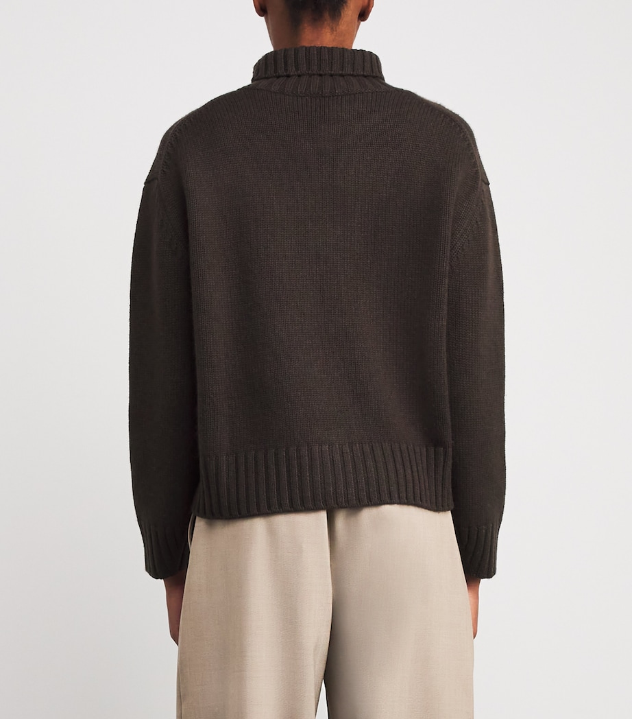 Wool-Cashmere Nola Sweater CHOCOLATE Image 4
