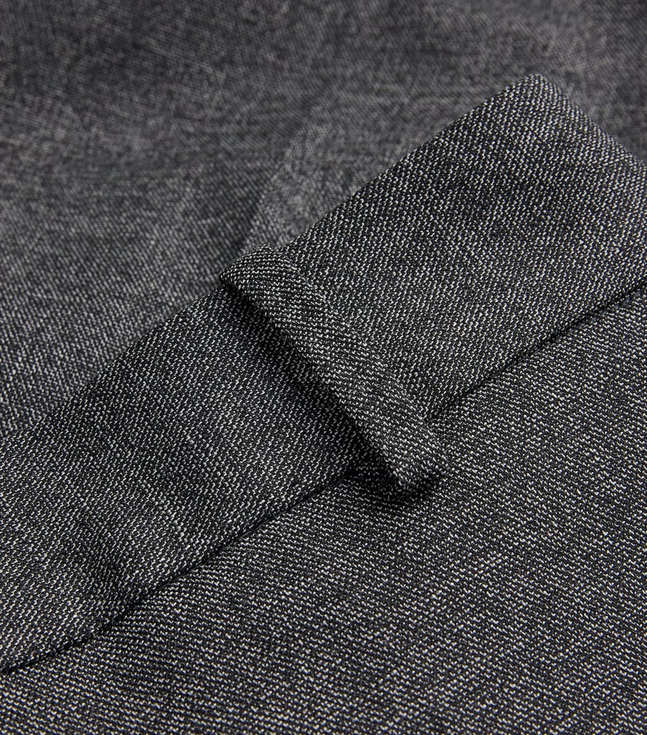 Straight Wide-Leg Trousers LIGHT GREY Image 5