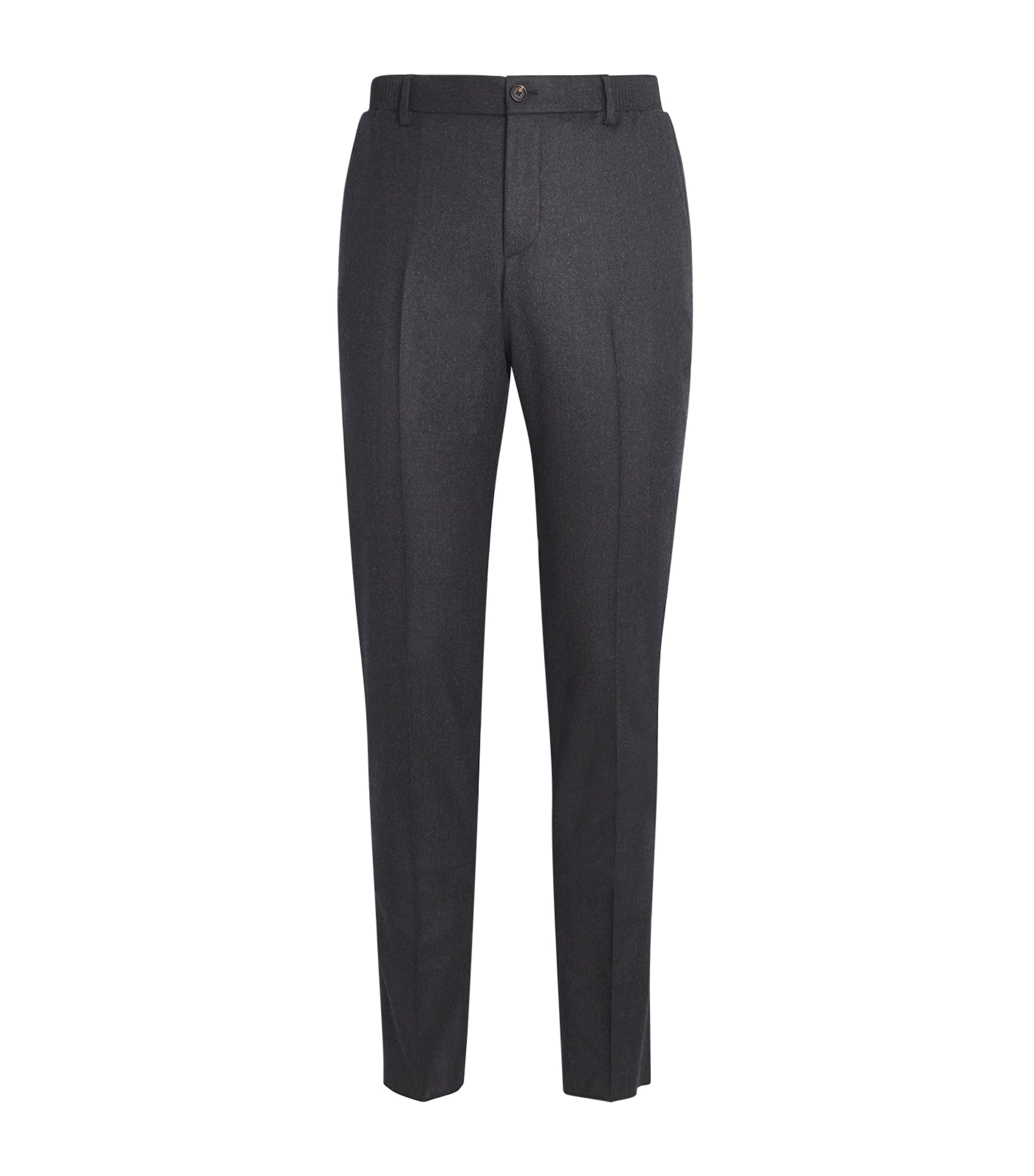 Shop Pal Zileri Wool Tailored Trousers In Grey