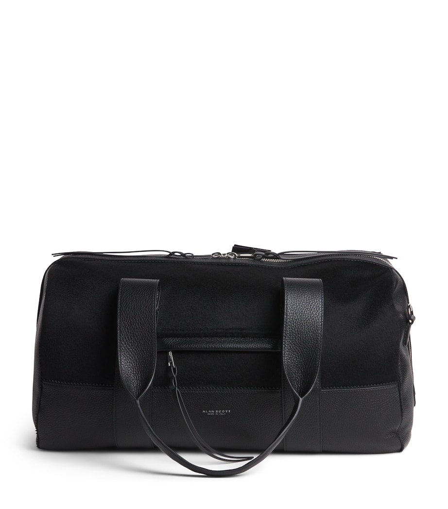Alan Scott Deerskin Duffle Bag Black/black Image 1