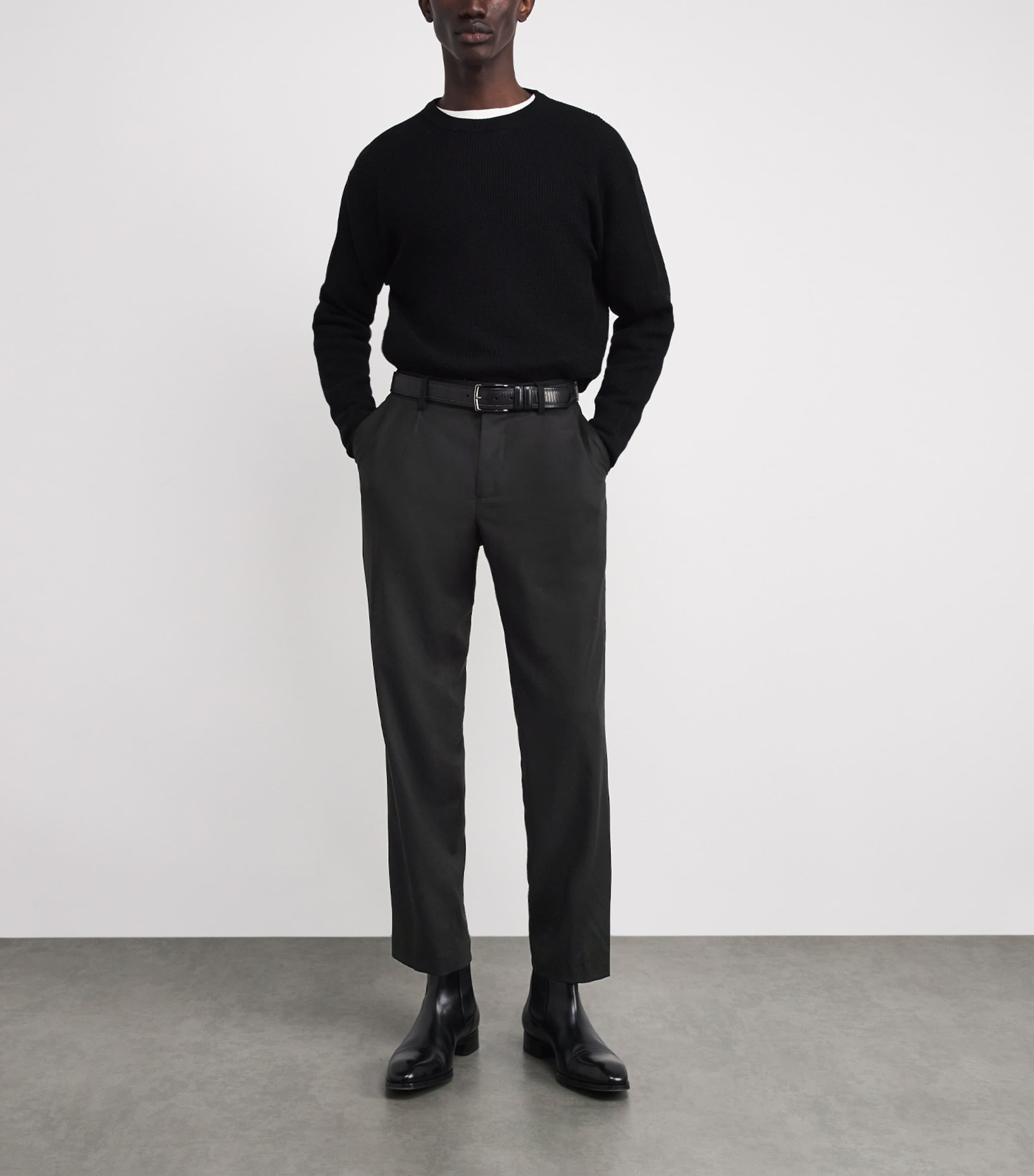 Cashmere Trousers 0091 NERO Image 2