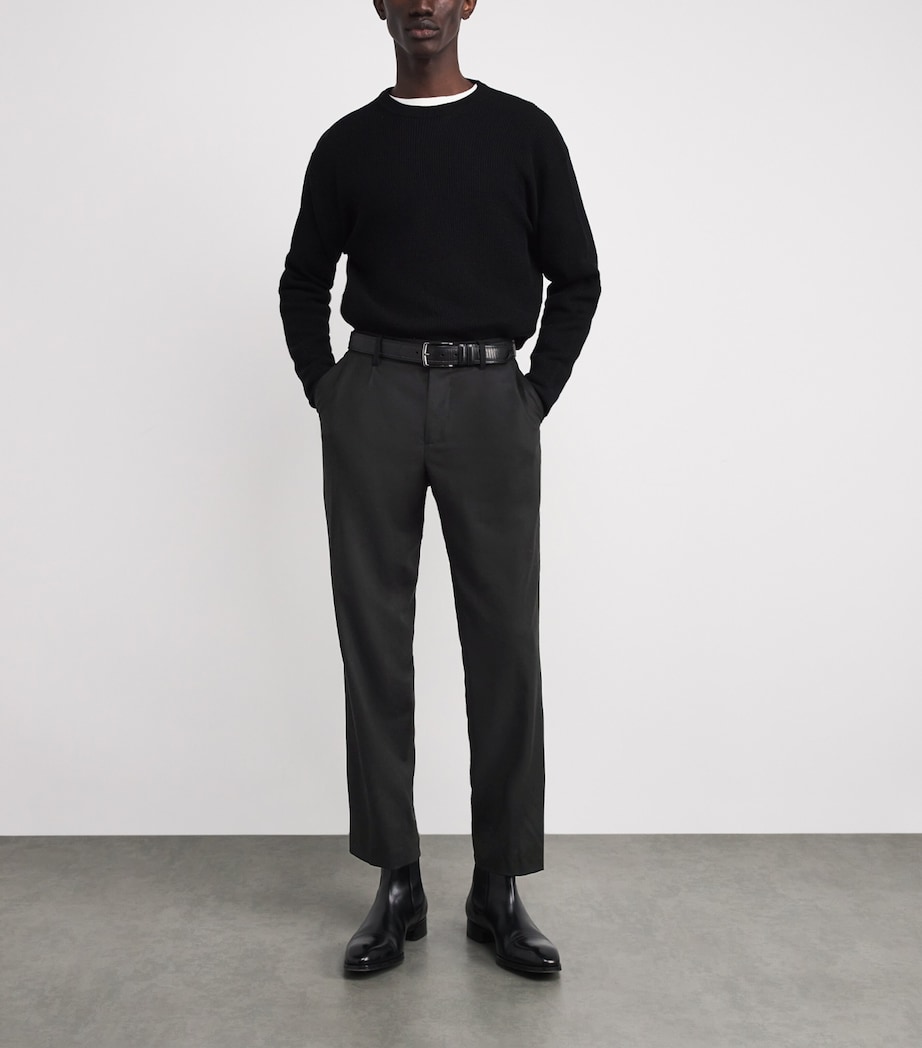 Cashmere Trousers 0091 NERO Image 2