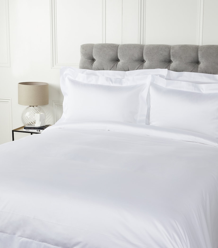 Celso De Lemos Bourdon Super King Duvet Cover (260cm x 220cm) White Image 2
