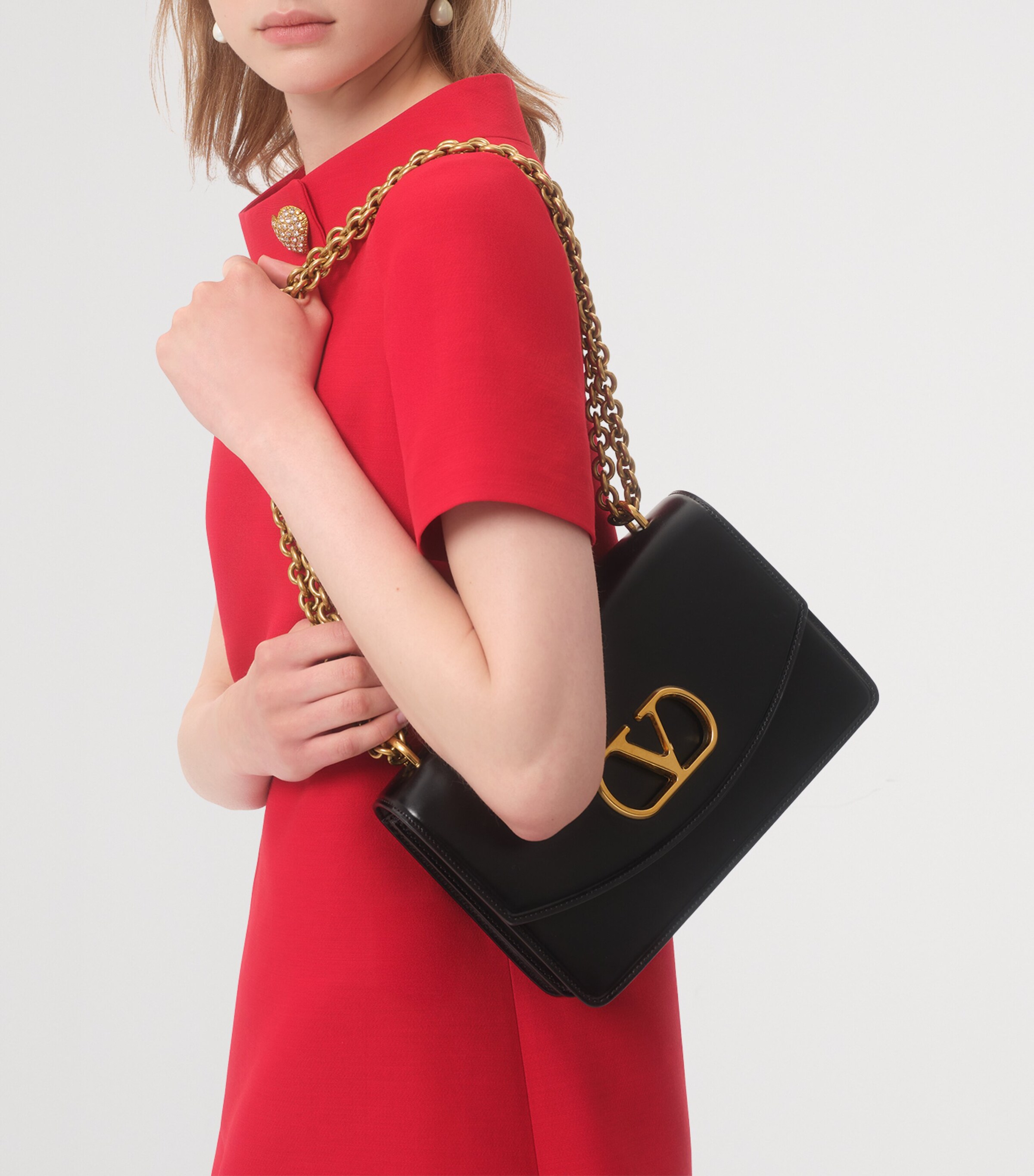 Wool-Silk Embellished Mini Dress R9M Image 6