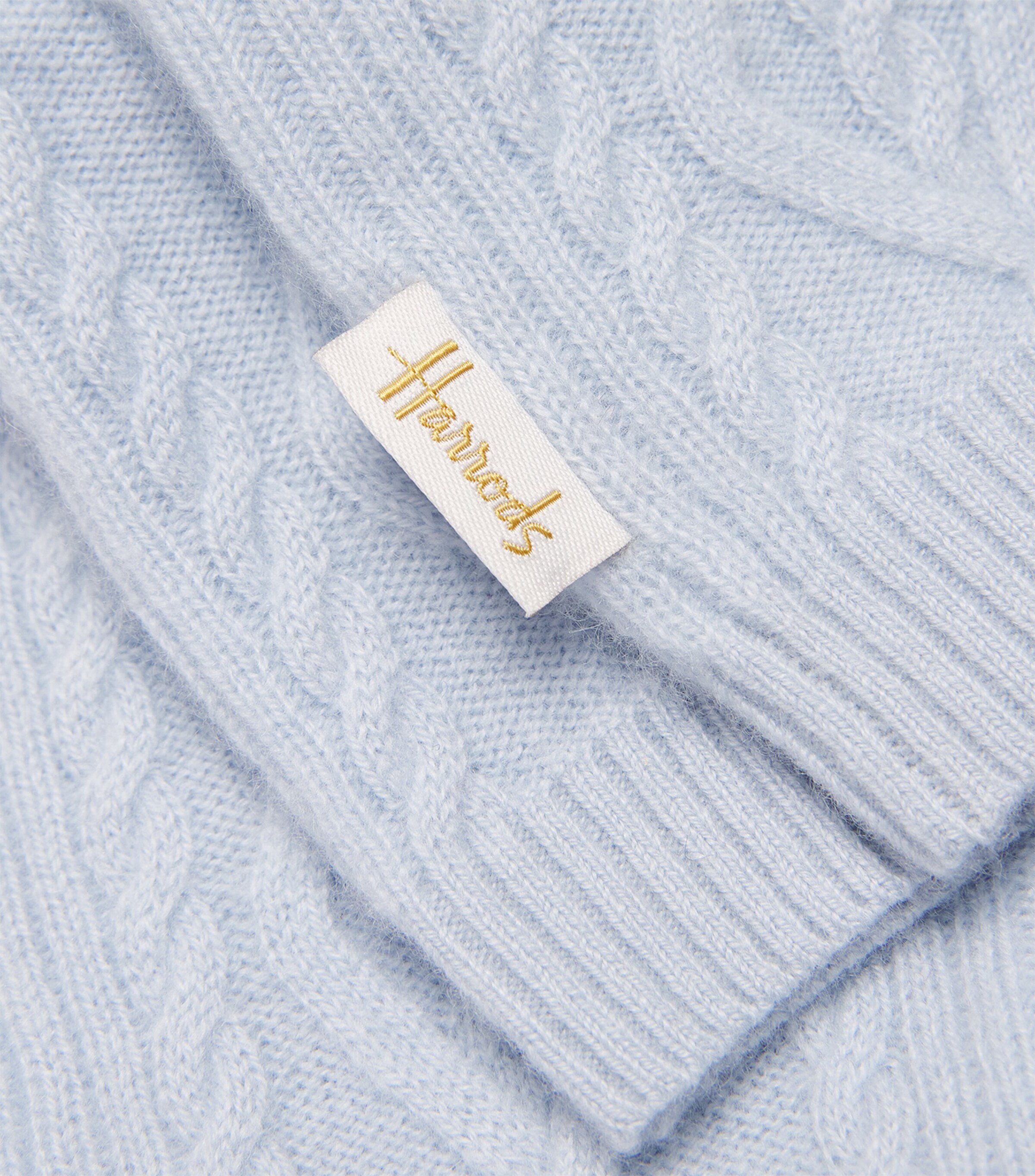 Cashmere Cable-Knit Trousers (0-18 Months) BLUE Image 4