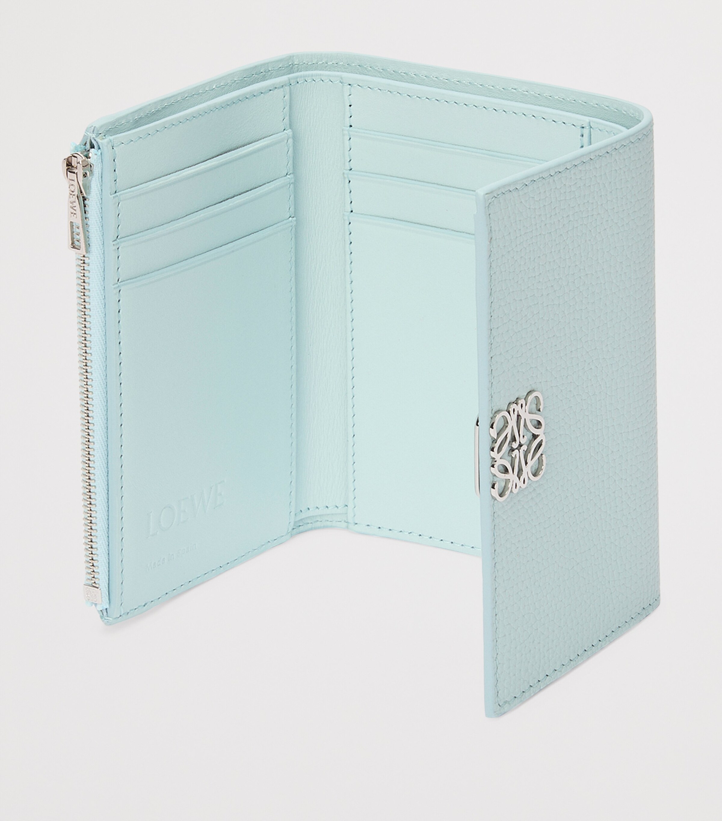 LOEWE Small Leather Anagram Wallet Frozen Image 4