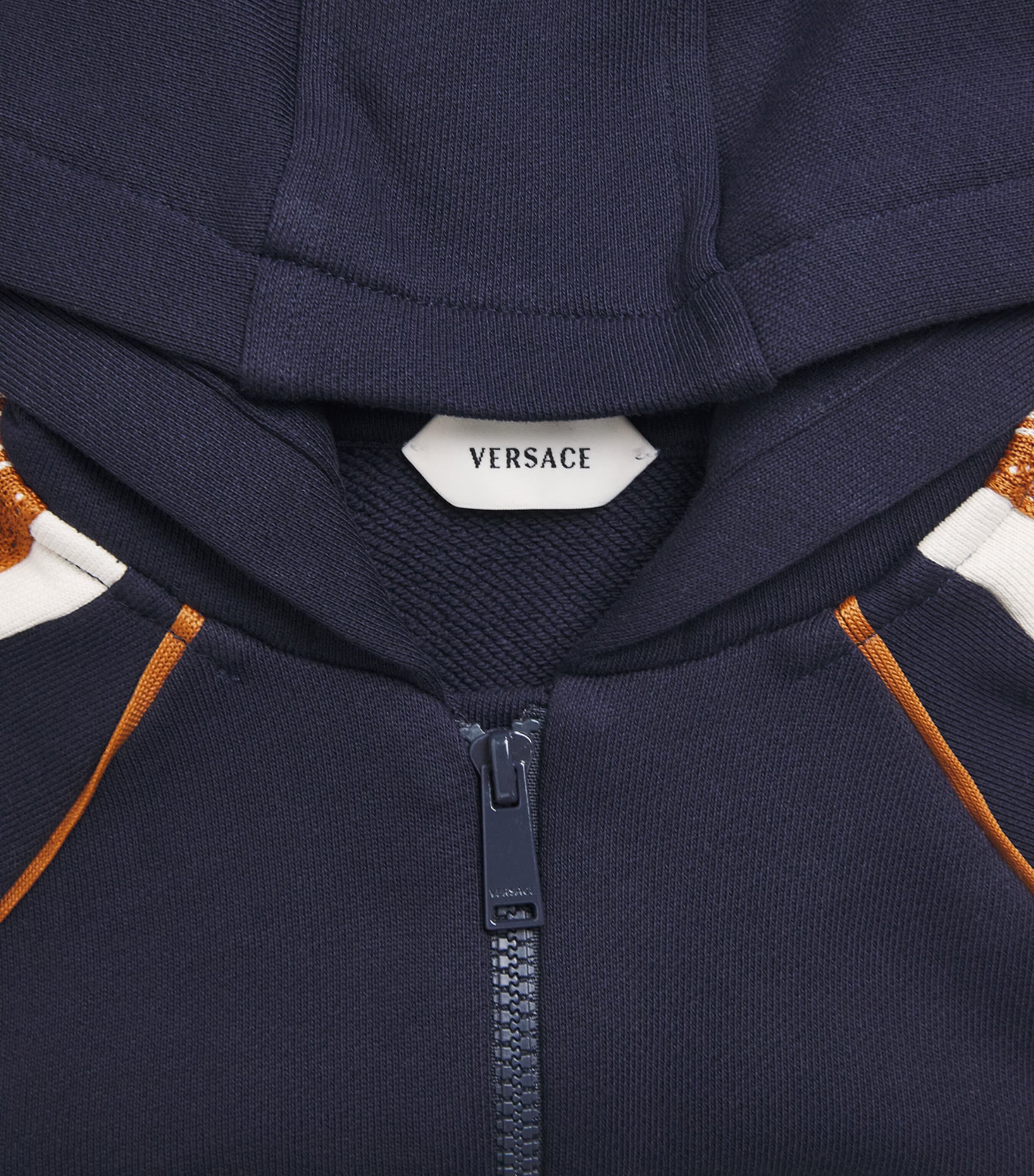 Versace Kids Cotton Greca-Embroidered Hoodie (6-36 Months) Image 4