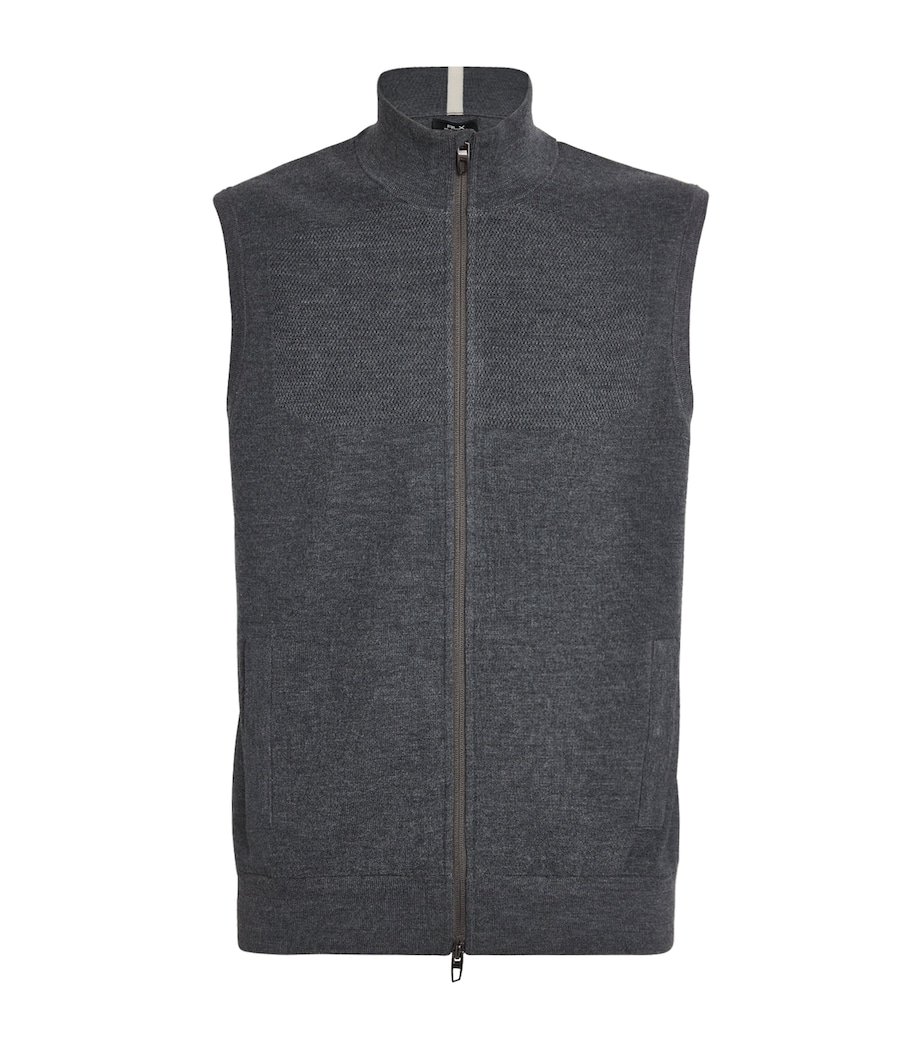 COOLMAX Zip-Up Sweater Vest FORTRESS GREY Image 1