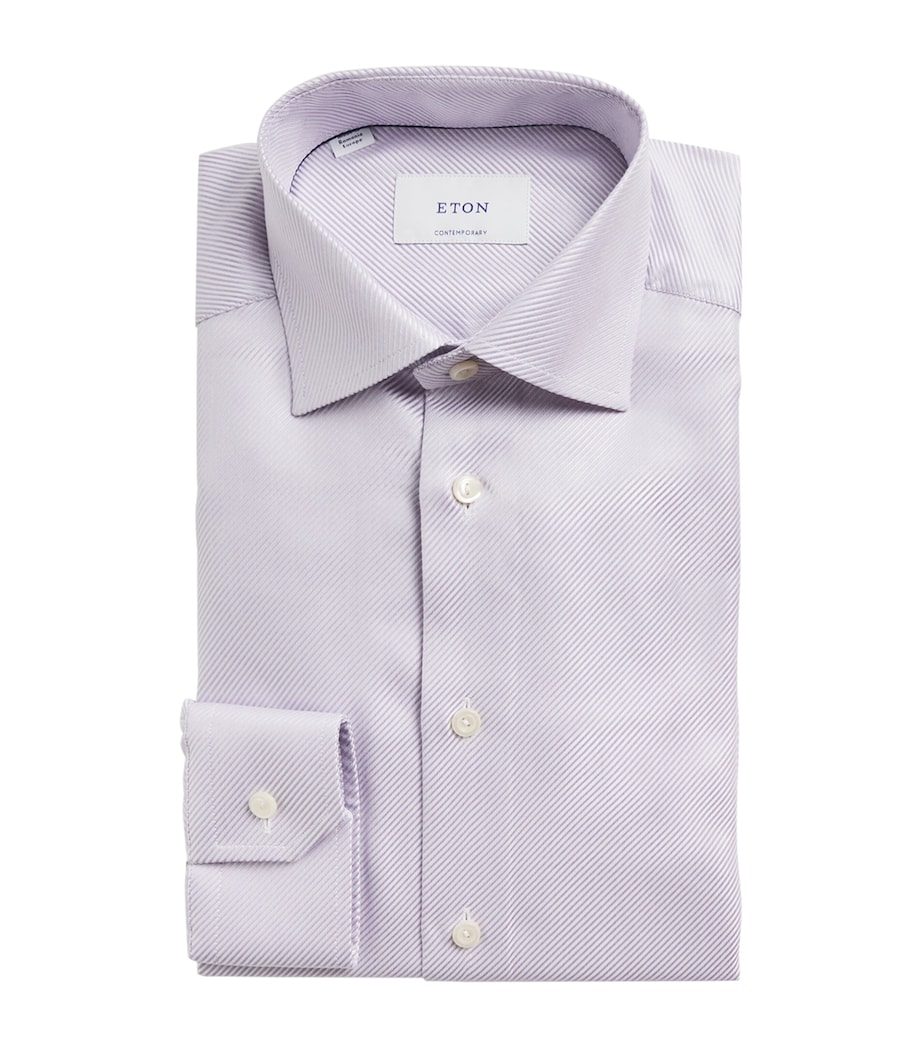 Organic Cotton King Twill Shirt LIGHT PURPLE Image 1