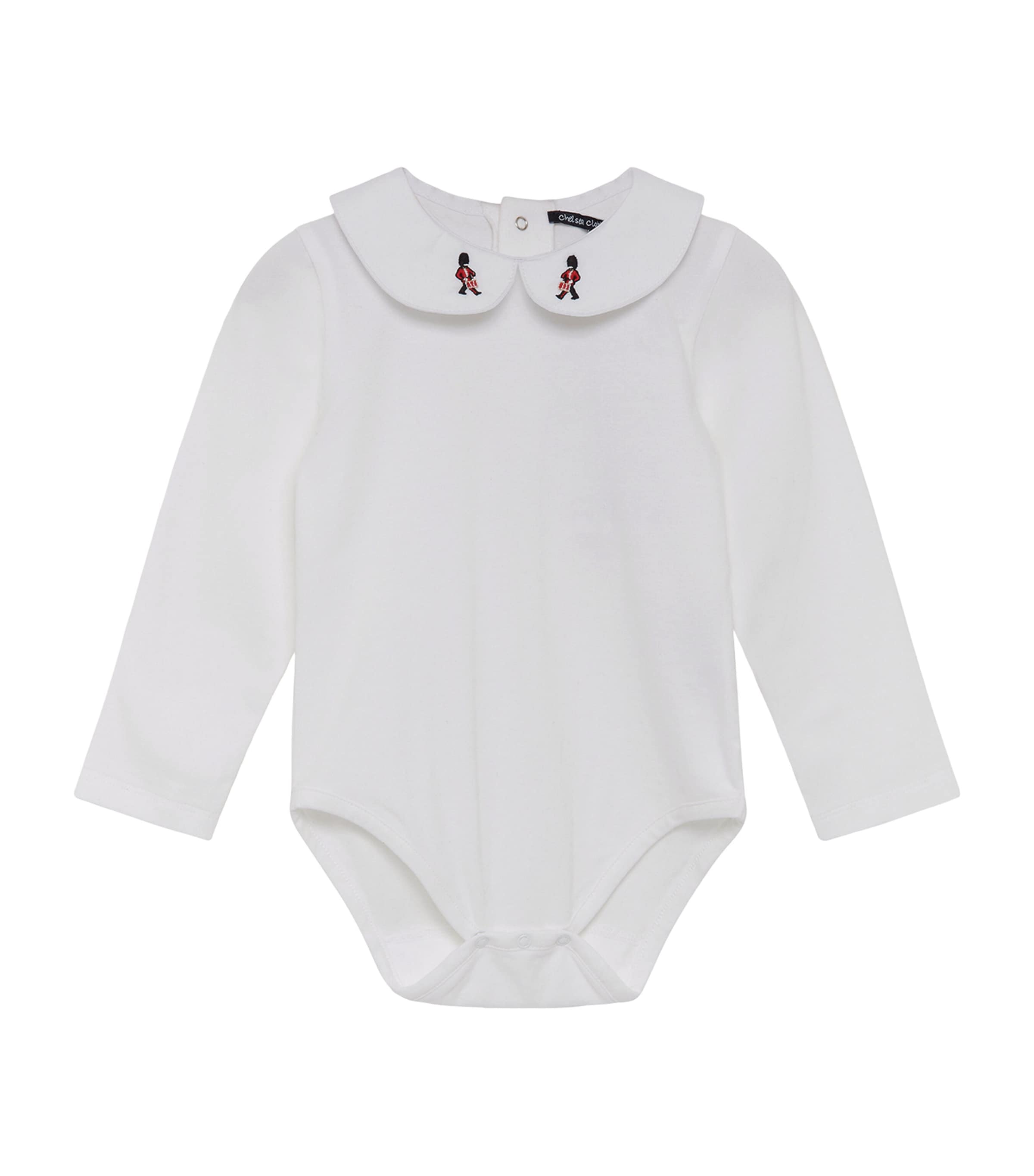 Embroidered Milo Bodysuit (0-24 Months) WHITE Image 2