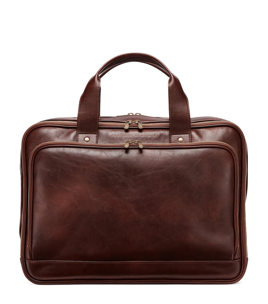 Calfskin Zipped Briefcase C8457 Image 1