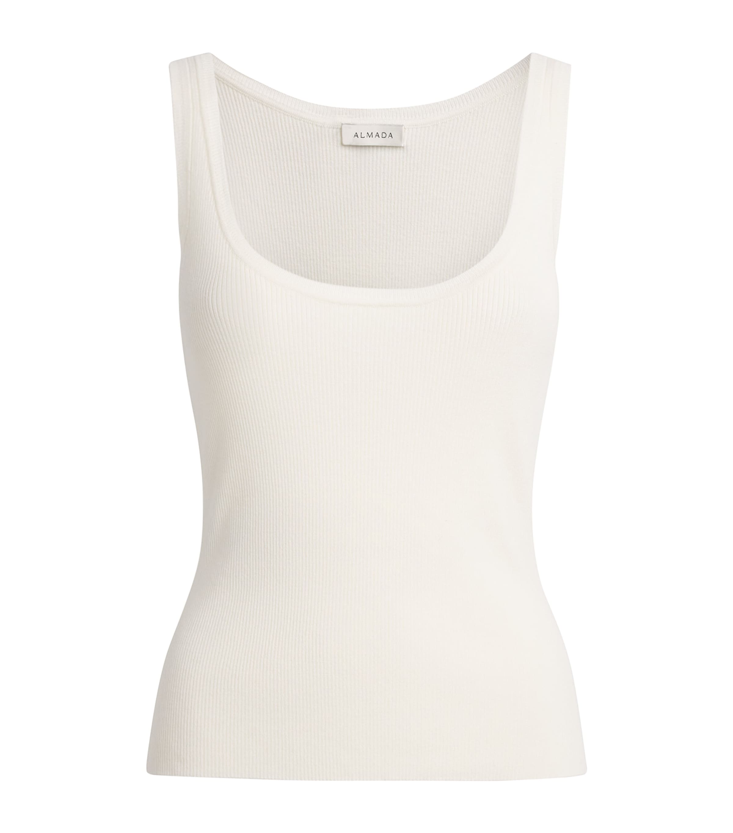 Almada Label Womens Wool-Silk-Cashmere Indy Tank Top Cream Image 1