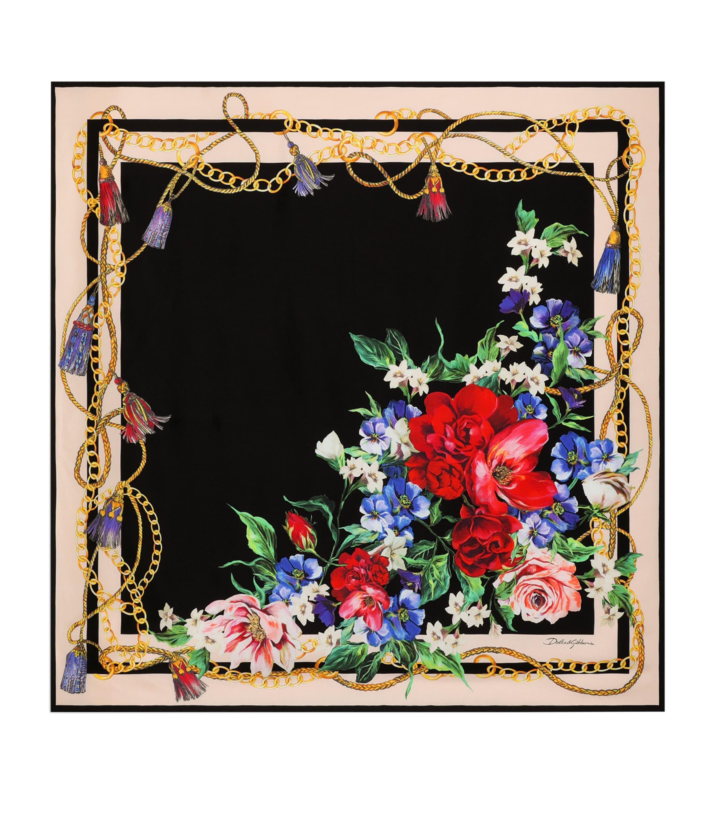 Dolce & Gabbana Floral-print Silk Twill Foulard (70x70)
