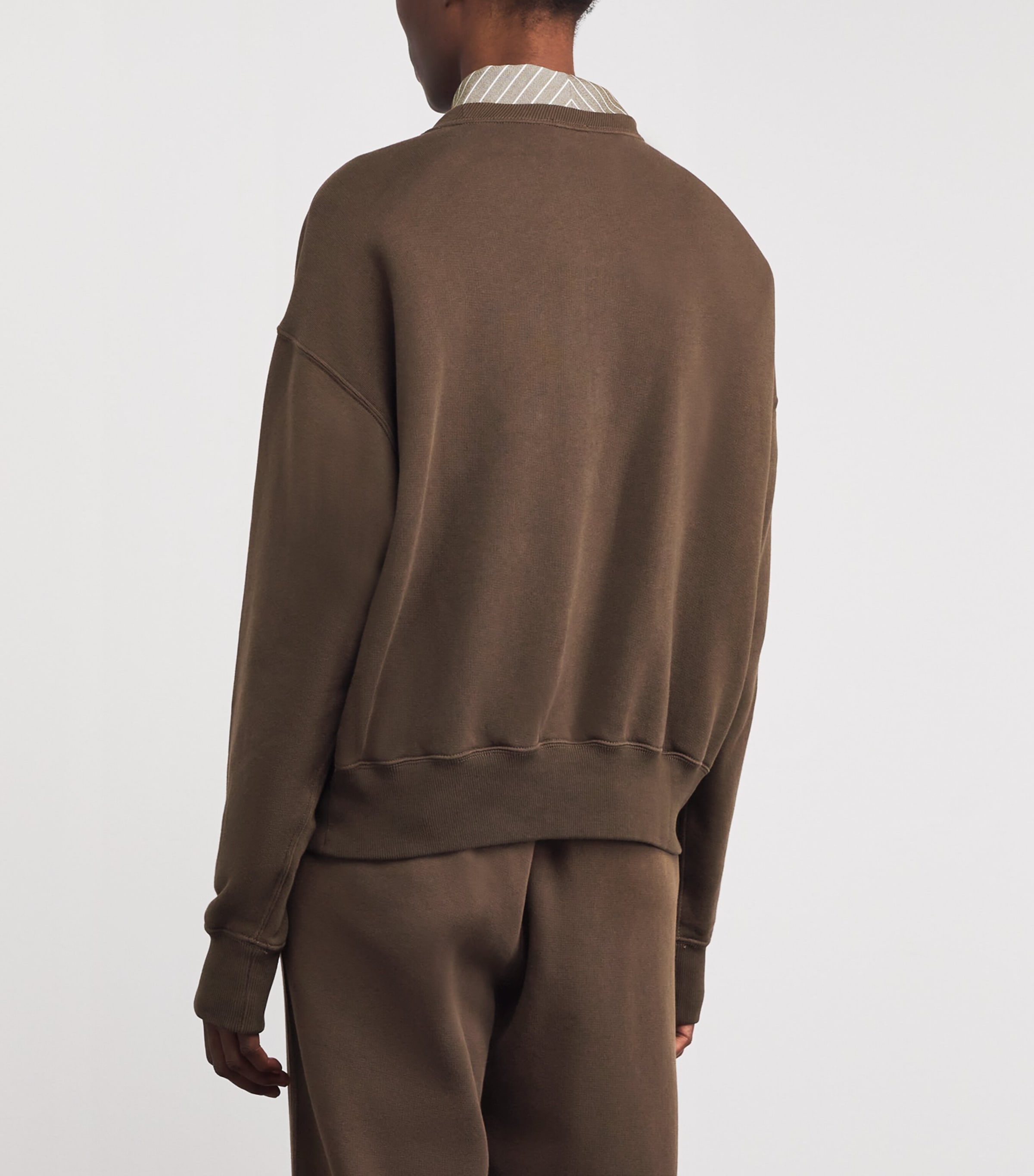 Cotton-Blend Polo Pony Sweatshirt YORK BROWN Image 4