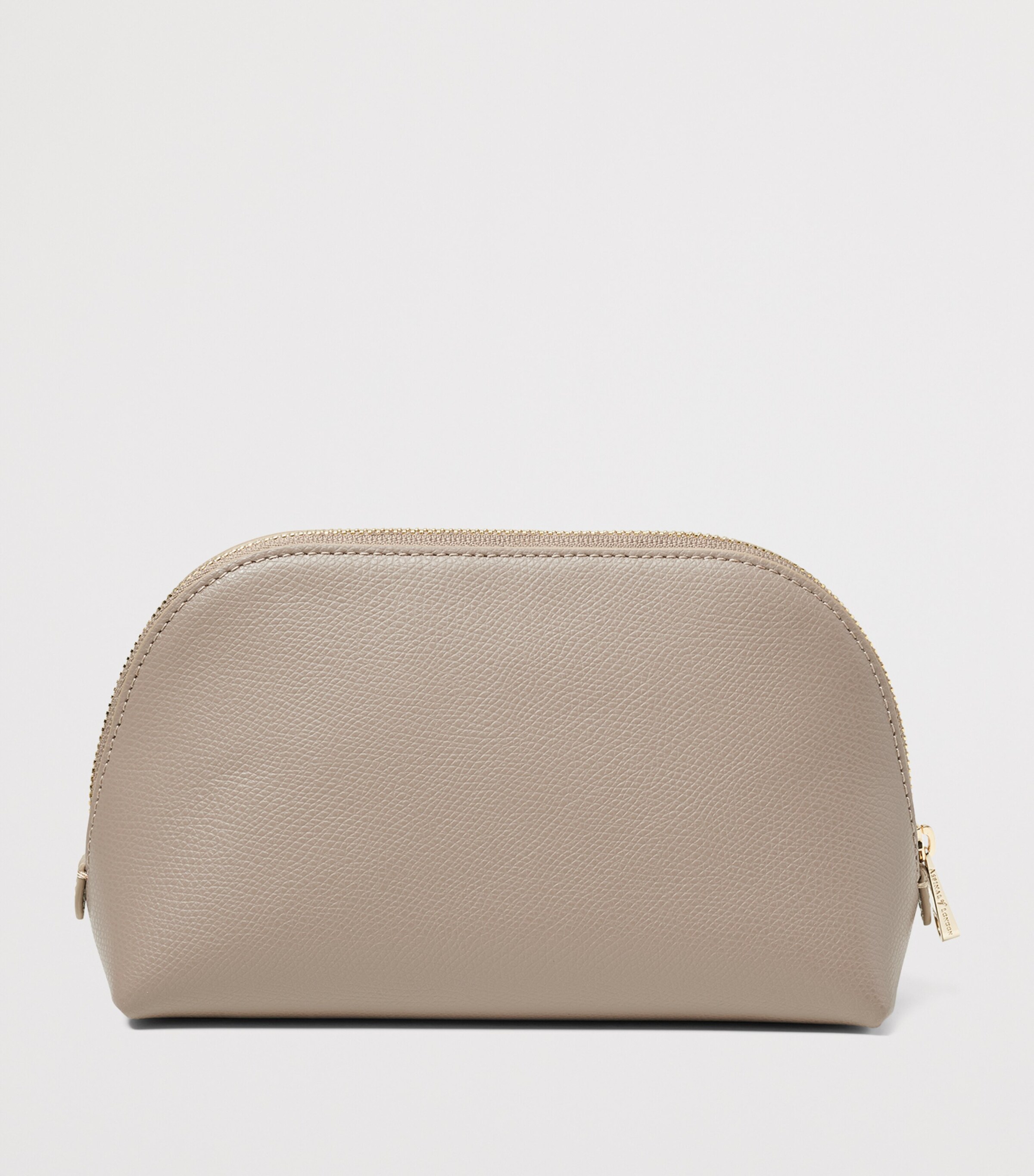 Small Leather Cosmetic Case TAUPE Image 2