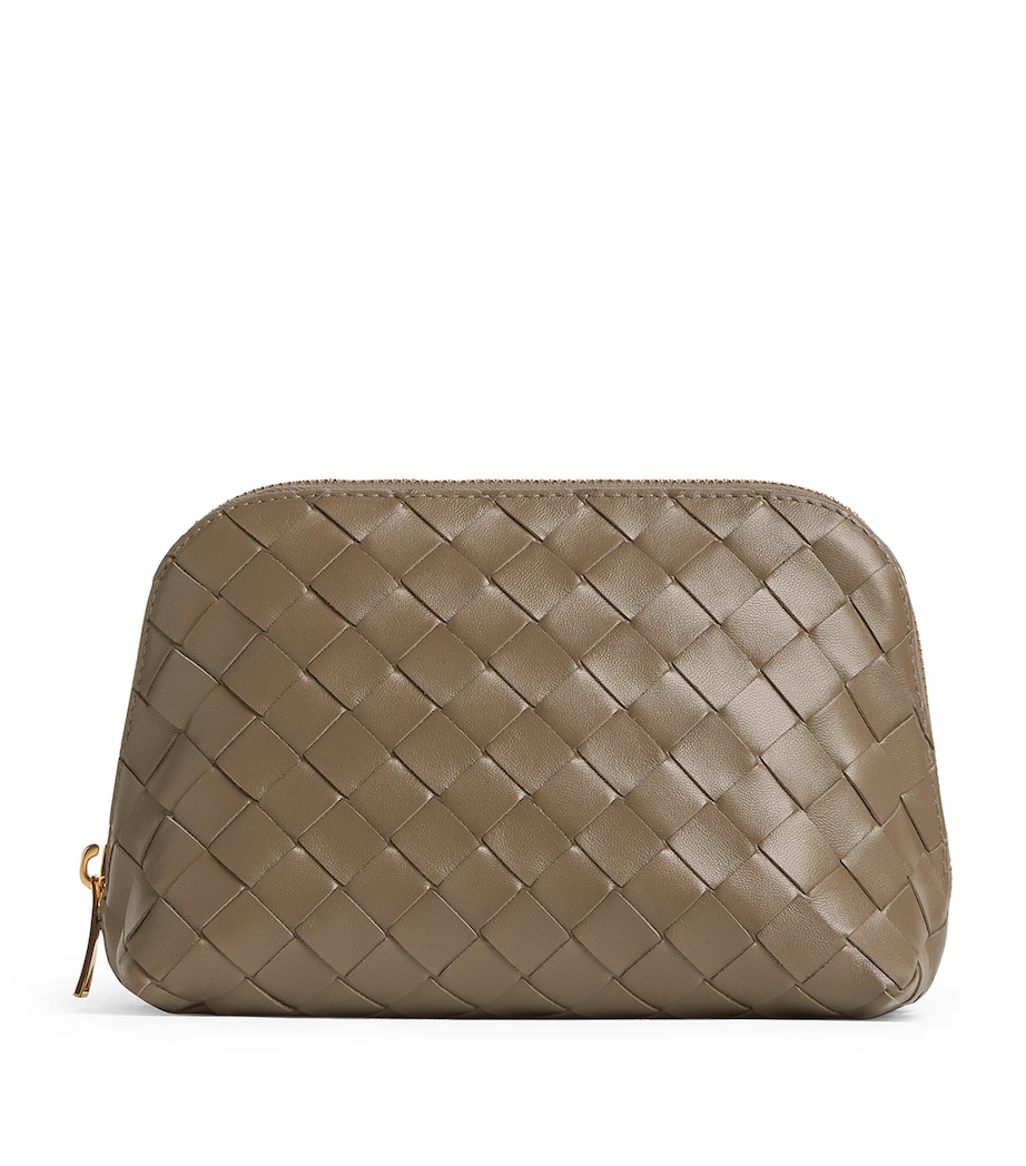 Medium Leather Intrecciato Half-Moon Pouch 2355 Image 1