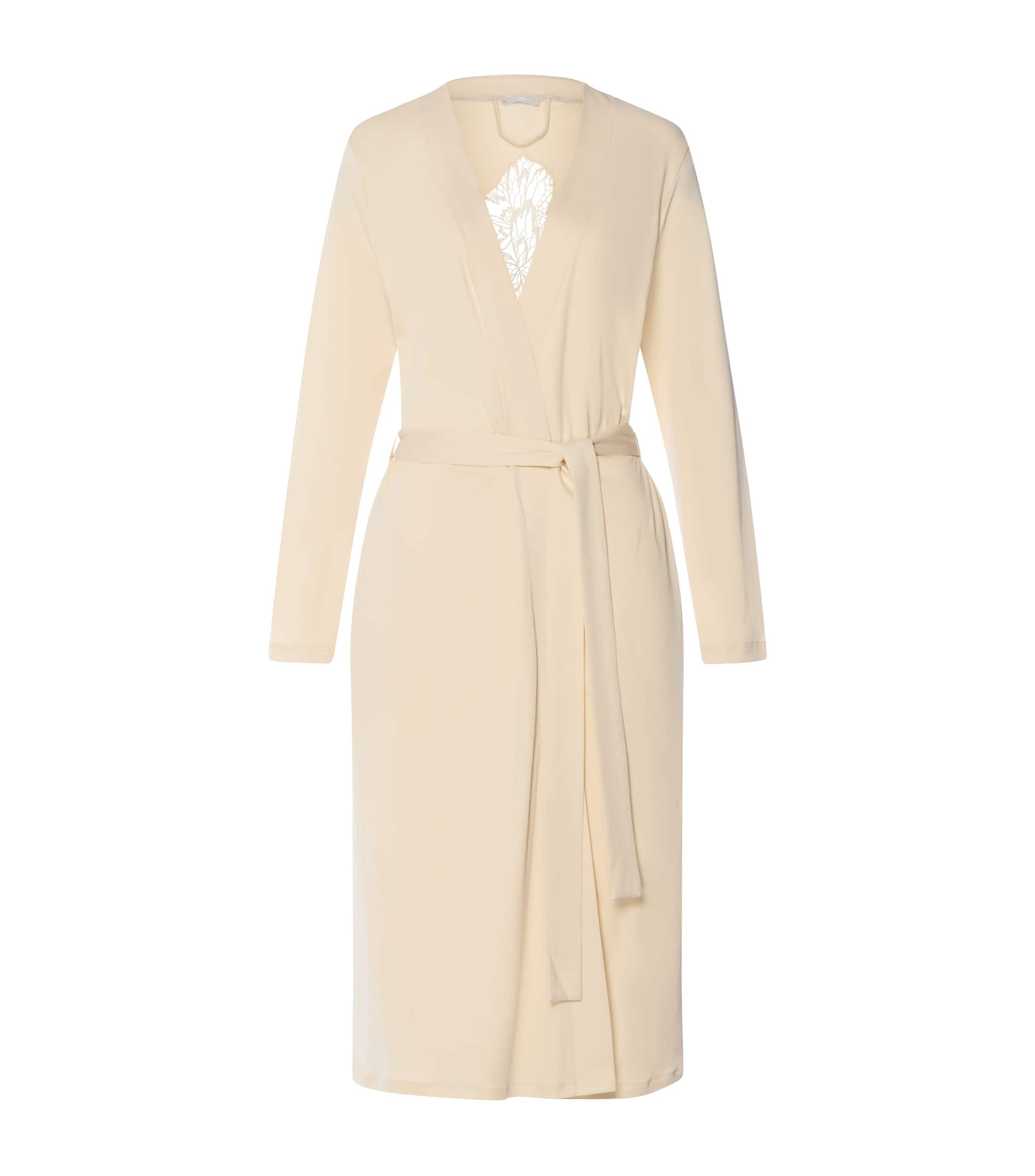 Hanro Womens Cotton Belen Robe Summer Sand Image 1