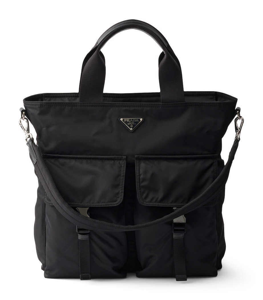 Prada Re-Nylon Explore Tote Bag Black Image 1