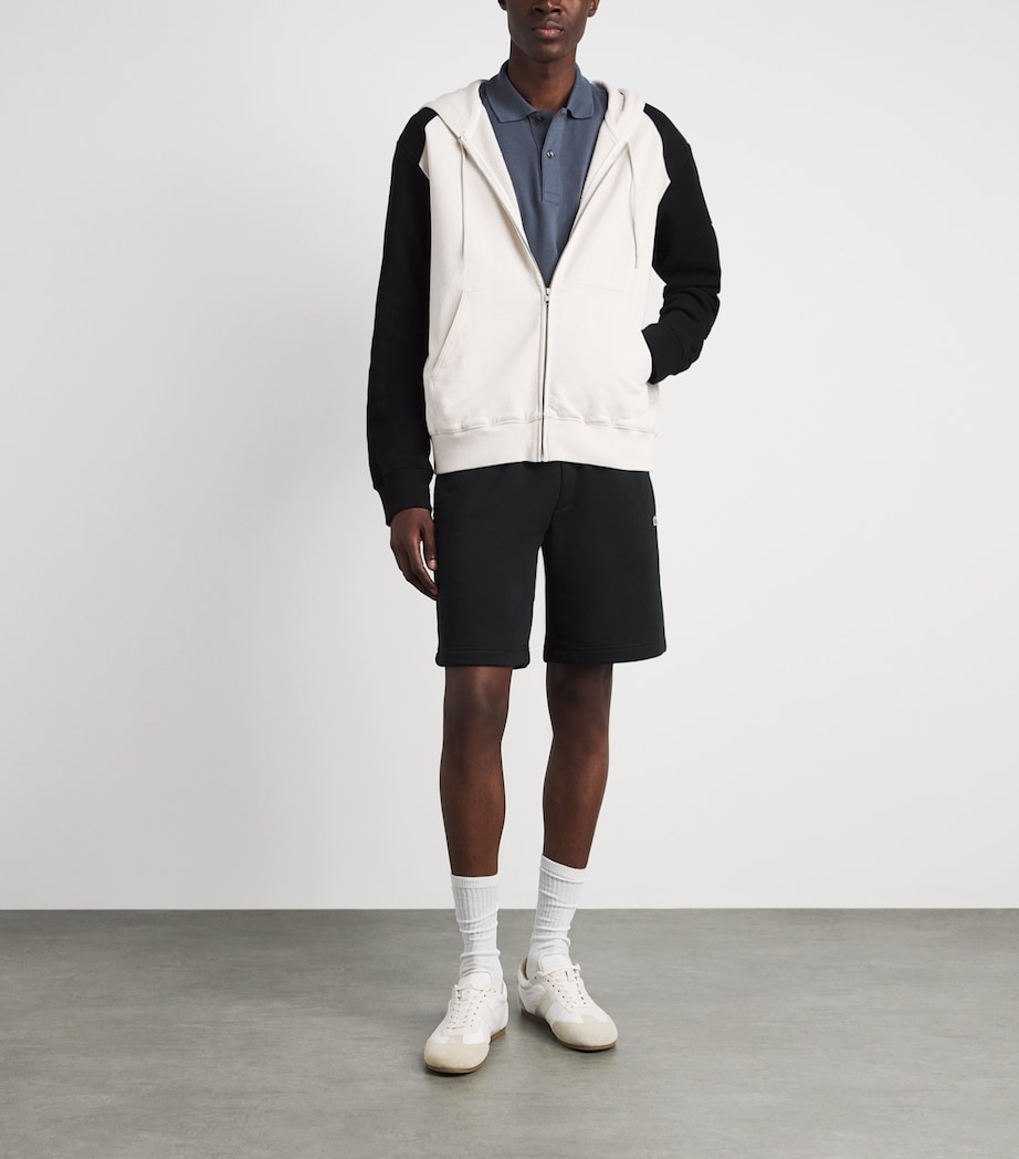 Lacoste Cotton Logo Shorts Black Image 2
