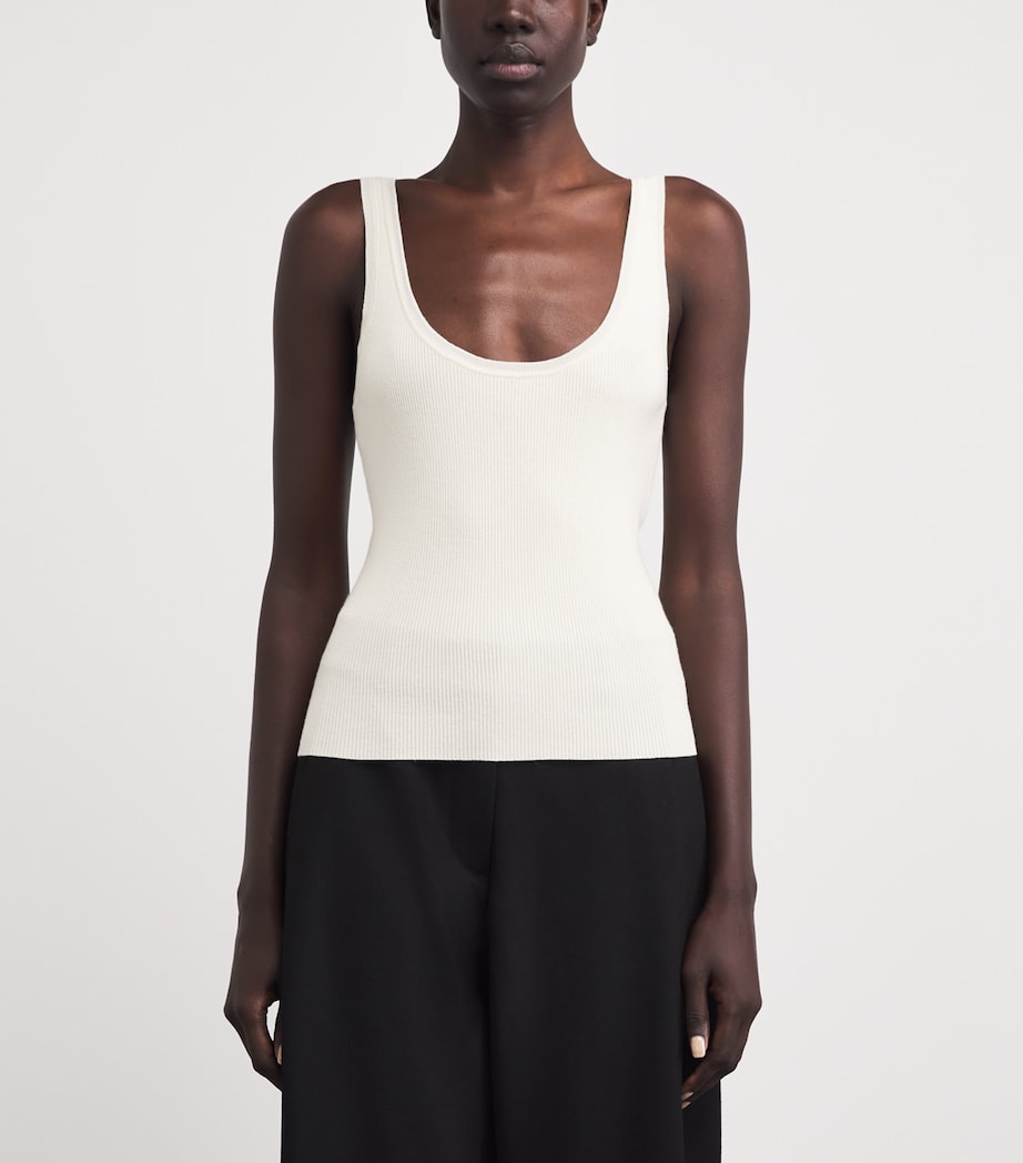 Almada Label Womens Wool-Silk-Cashmere Indy Tank Top Cream Image 4