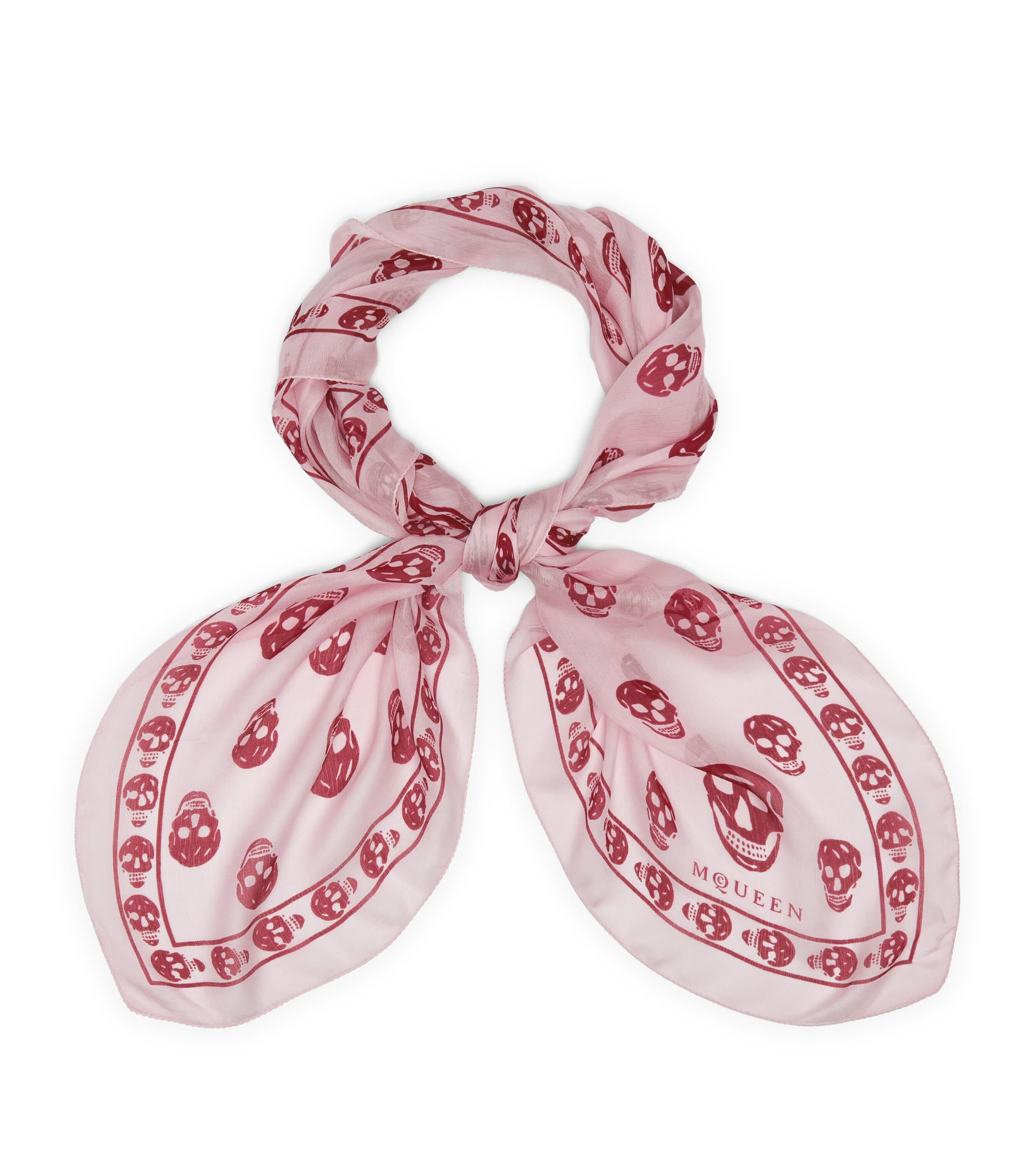 Silk Skull Print Scarf 5972 Image 1
