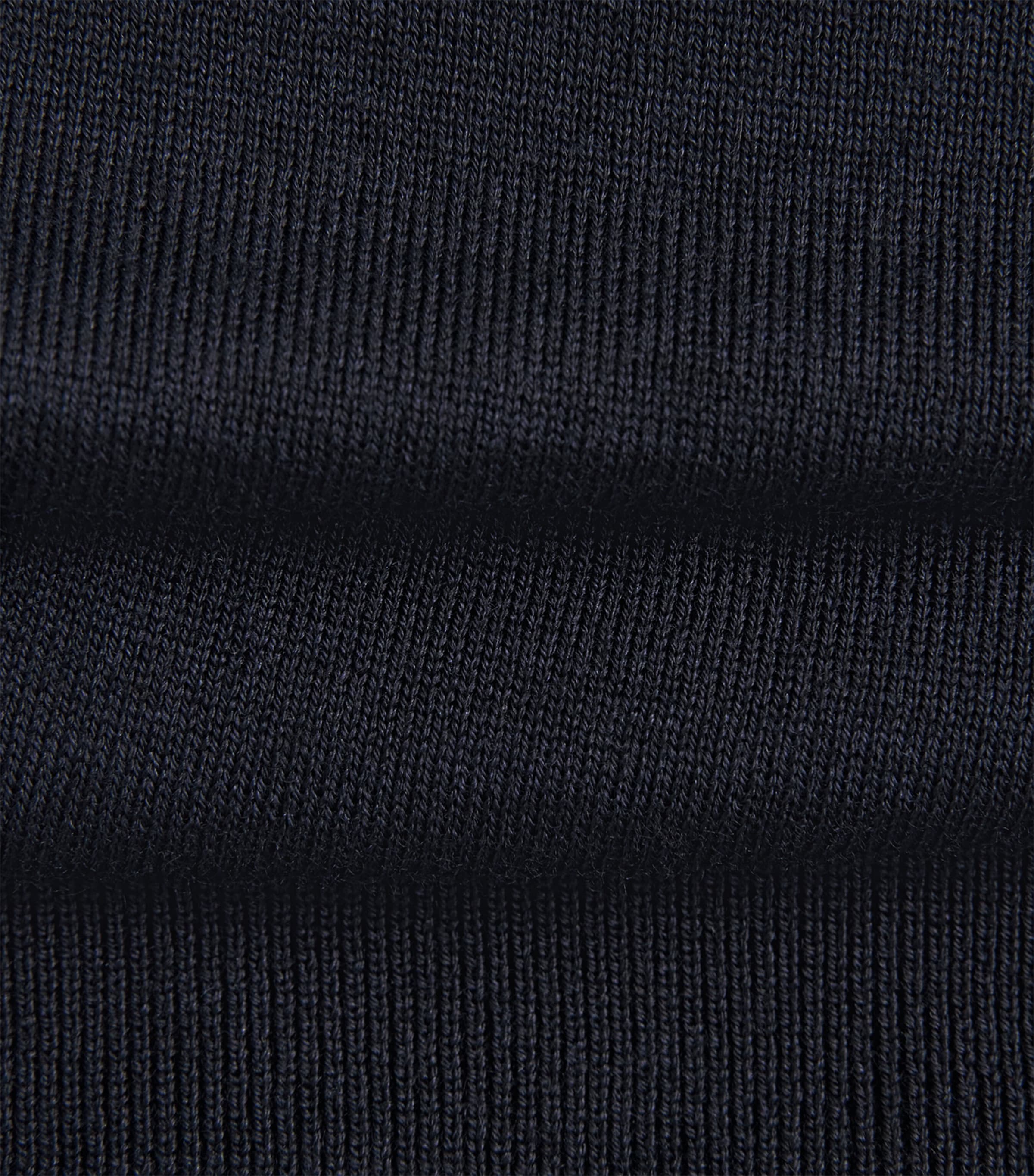 Pal Zileri Mens Wool-Silk Quarter-Zip Sweater Blue Image 6