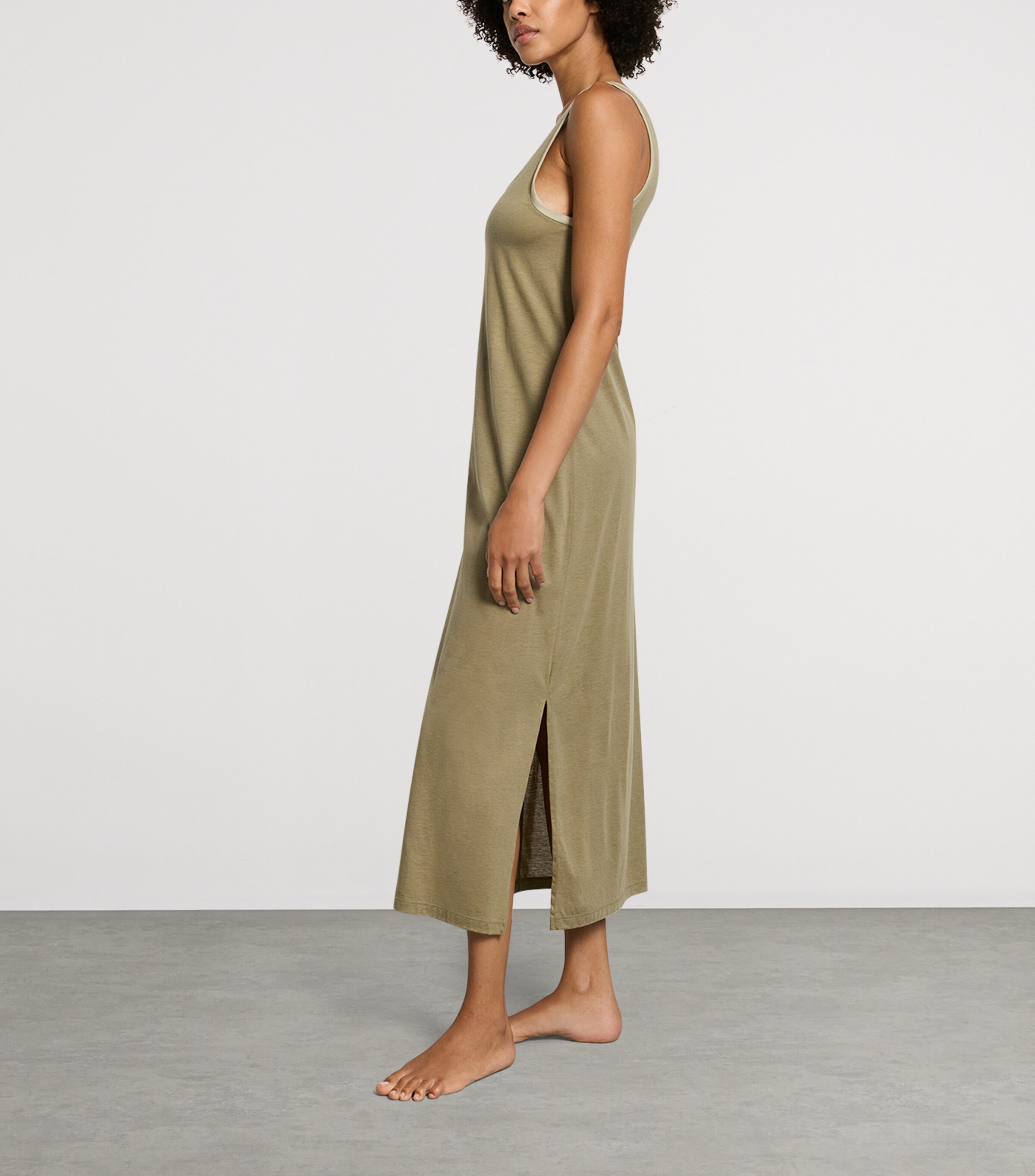Hanro Green Cotton-Modal Laura Nightdress | Harrods UK