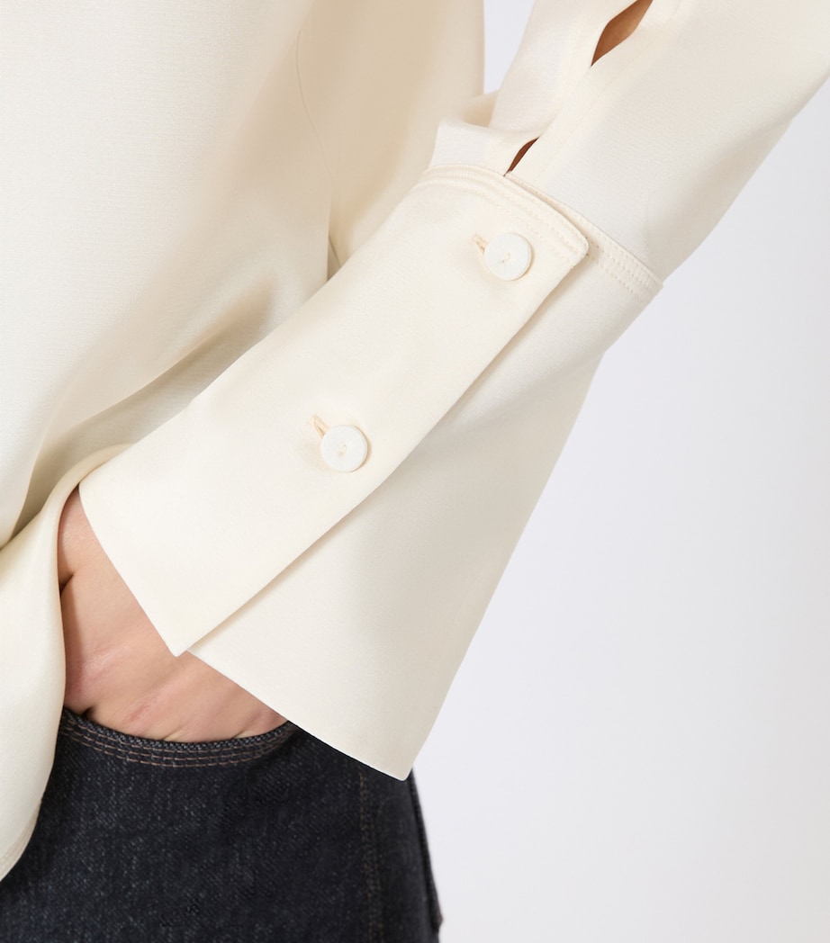 Silk-Blend Shirt IVORY Image 5