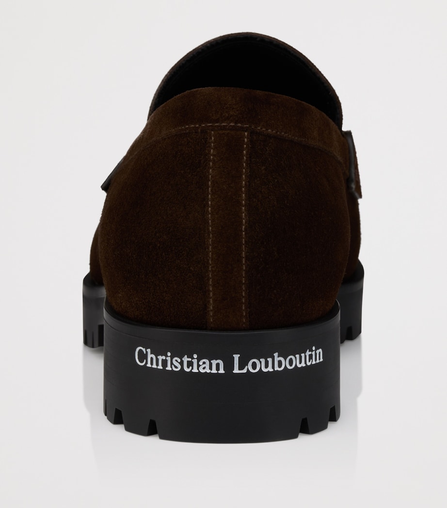 Christian Louboutin Cavavin Suede Derby Shoes Image 4