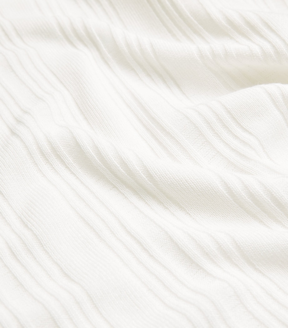 Ribbed Tank Top WHITE Image 5