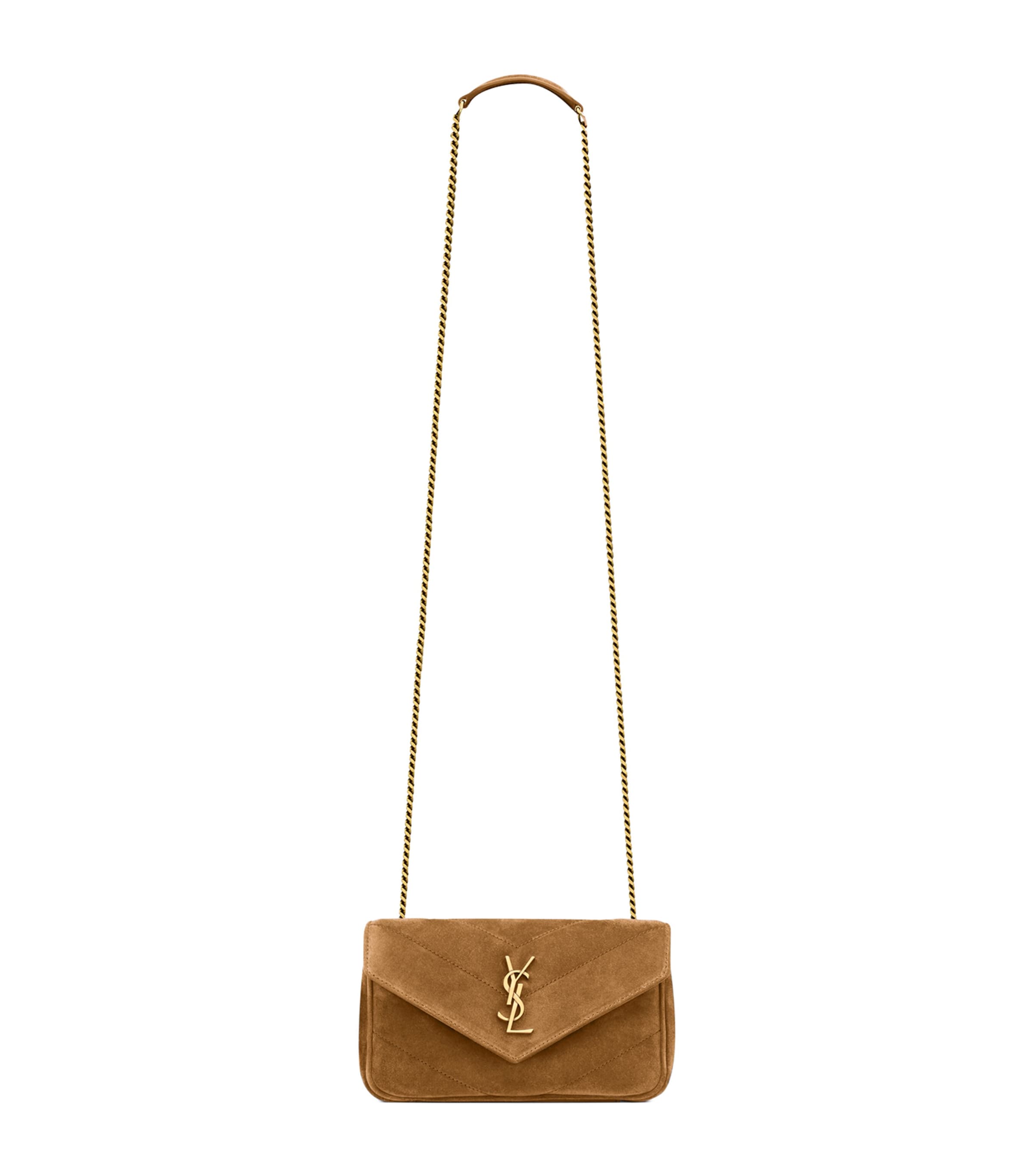 Saint Laurent Mini Suede Loulou Shoulder Bag Image 1