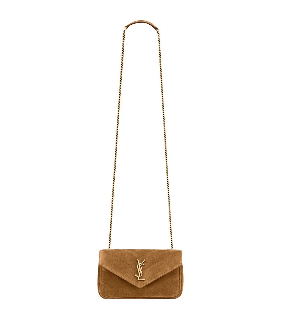 Saint Laurent Mini Suede Loulou Shoulder Bag Image 1