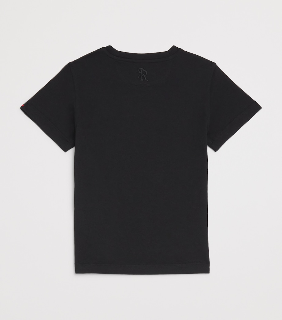 Stefano Ricci Kids Cotton-Modal T-Shirt (4-16 Years) C. Black Image 2