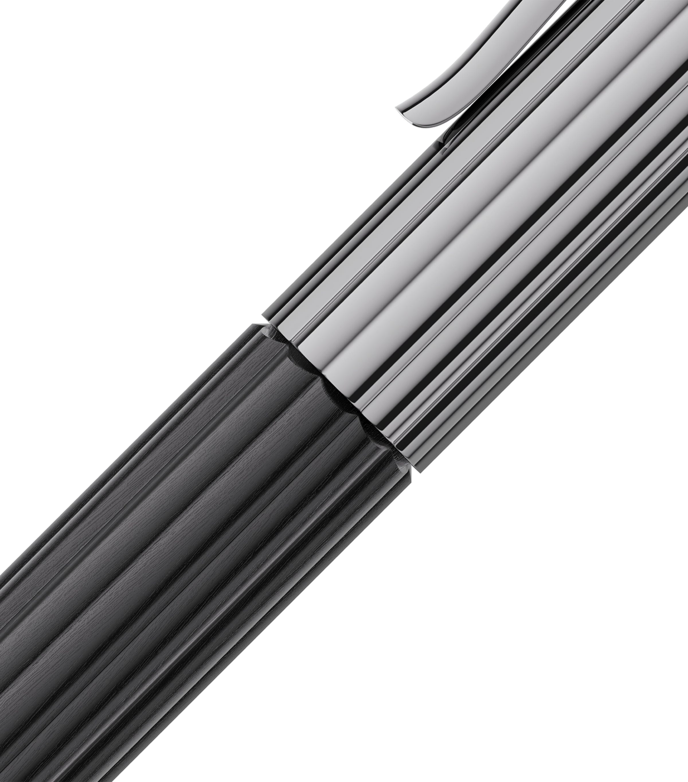 Graf von Faber-Castell Ebony Wood Bloom Ballpoint Pen Black Image 4