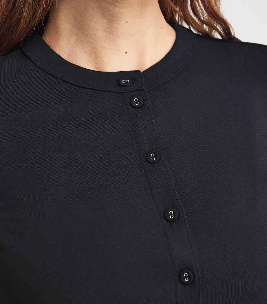 Smooth Lounge Cropped Cardigan OBSIDIAN Image 6