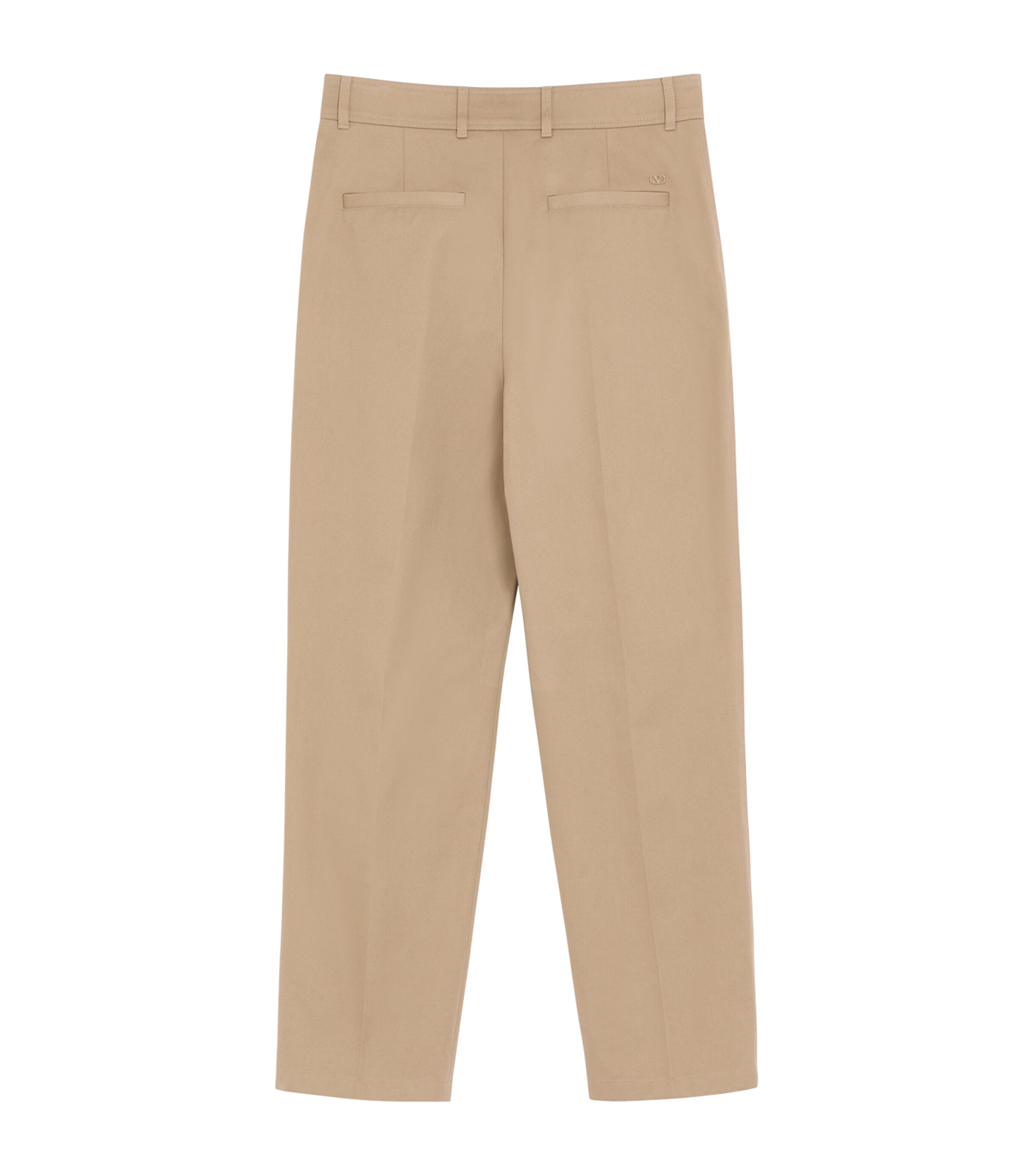 Valentino Mens Cotton Pleated Trousers Image 2