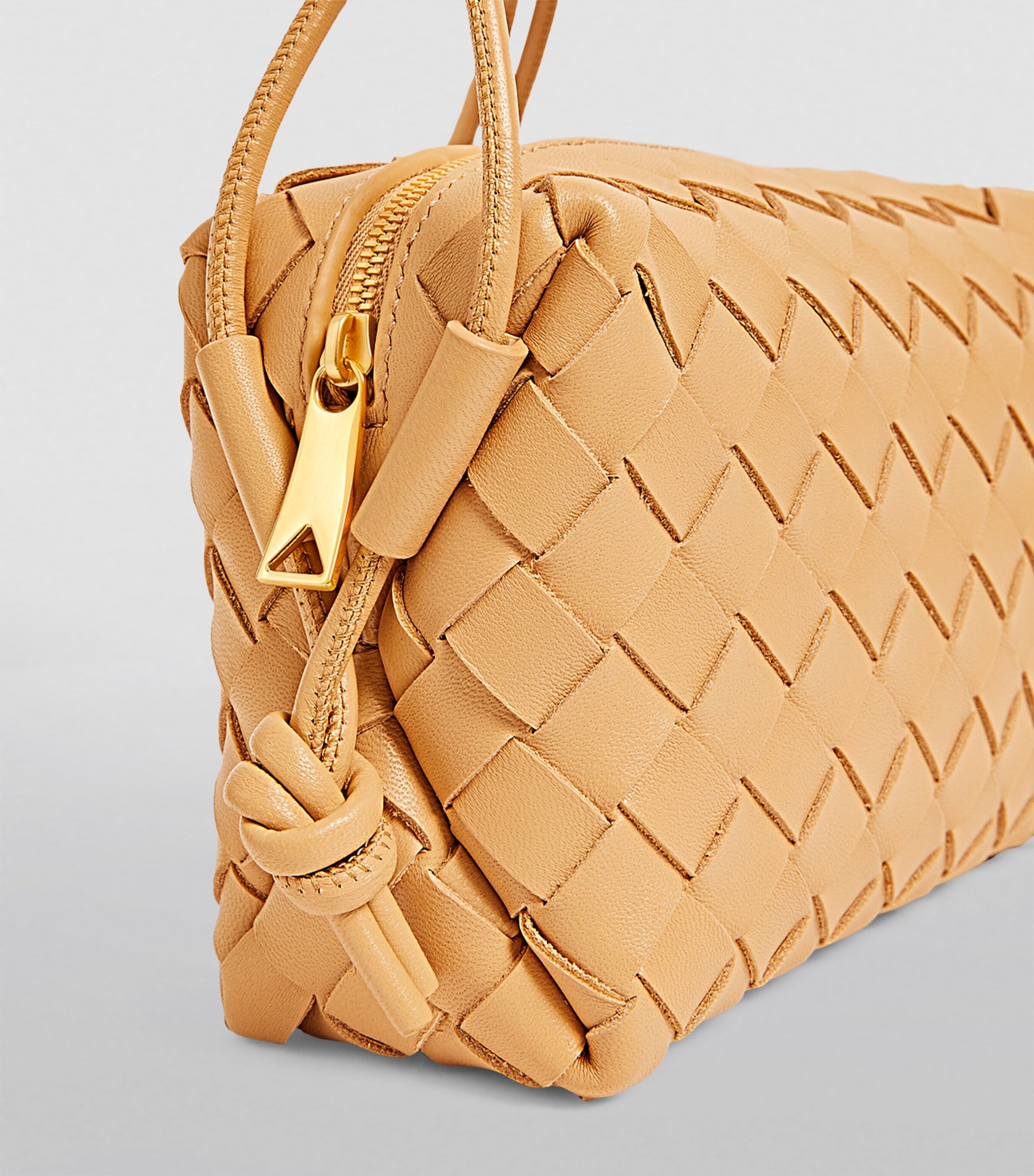 Bottega Veneta Mini Leather Intrecciato Loop Cross-Body Bag