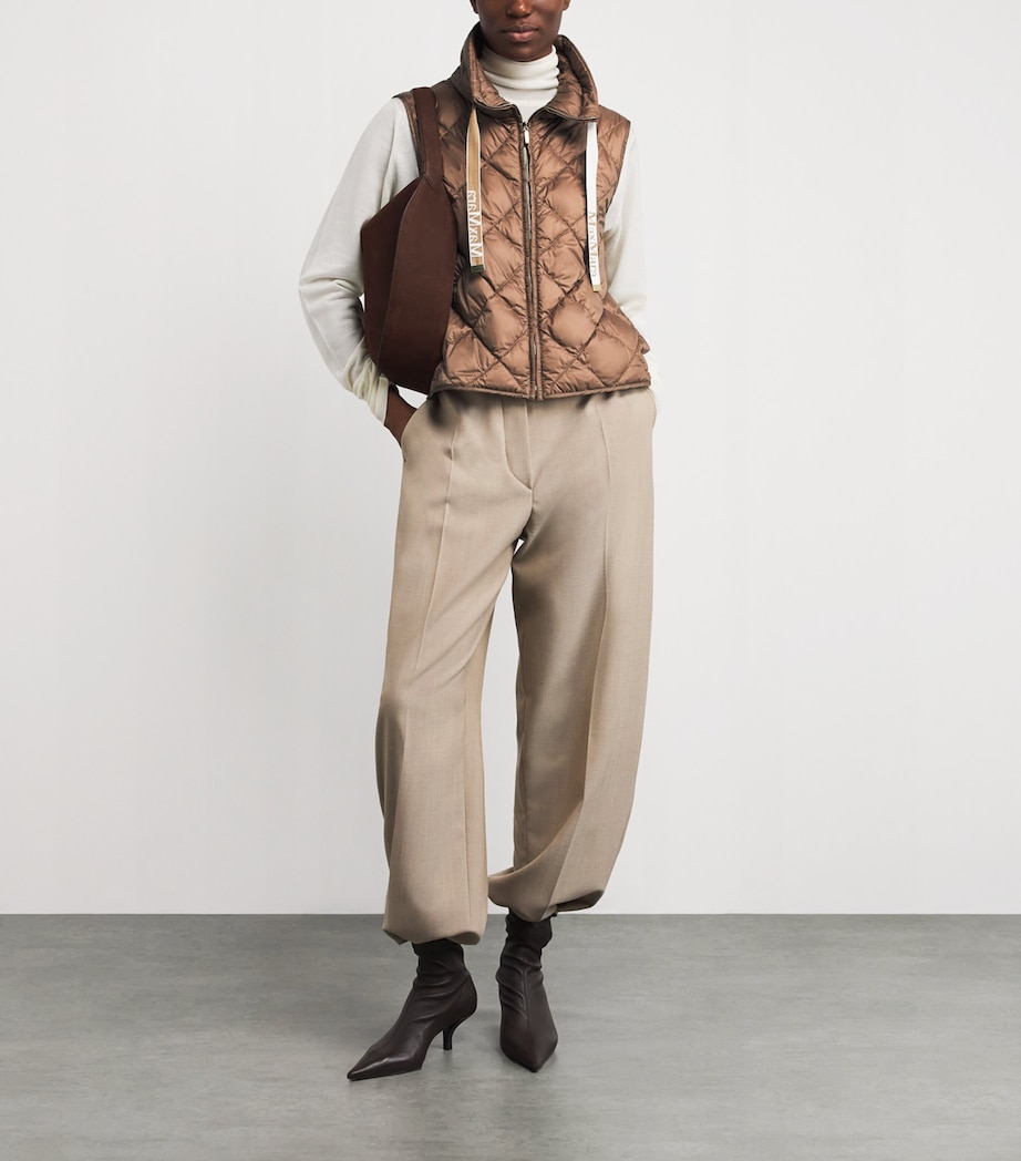 The Cube Down-Padded Gilet BROWN Image 2