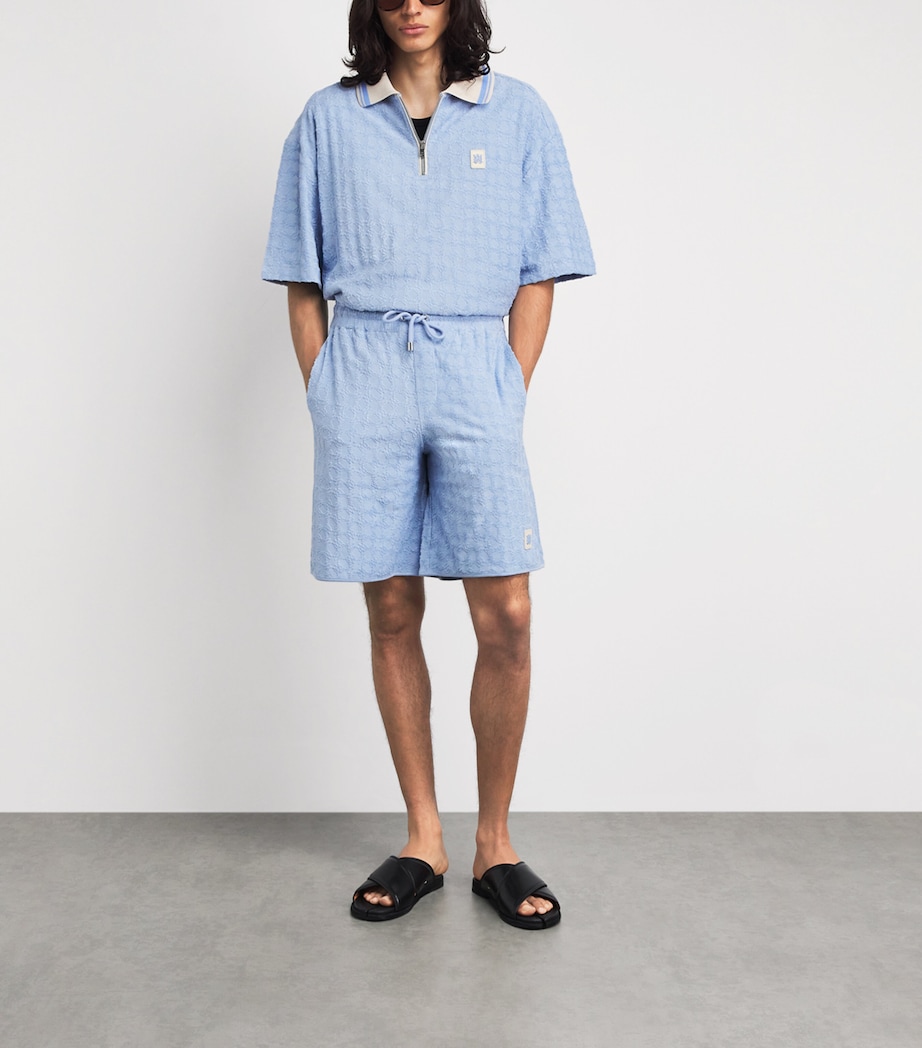 AMIRI Mens MA Quad Shorts Skyline Blue Image 2