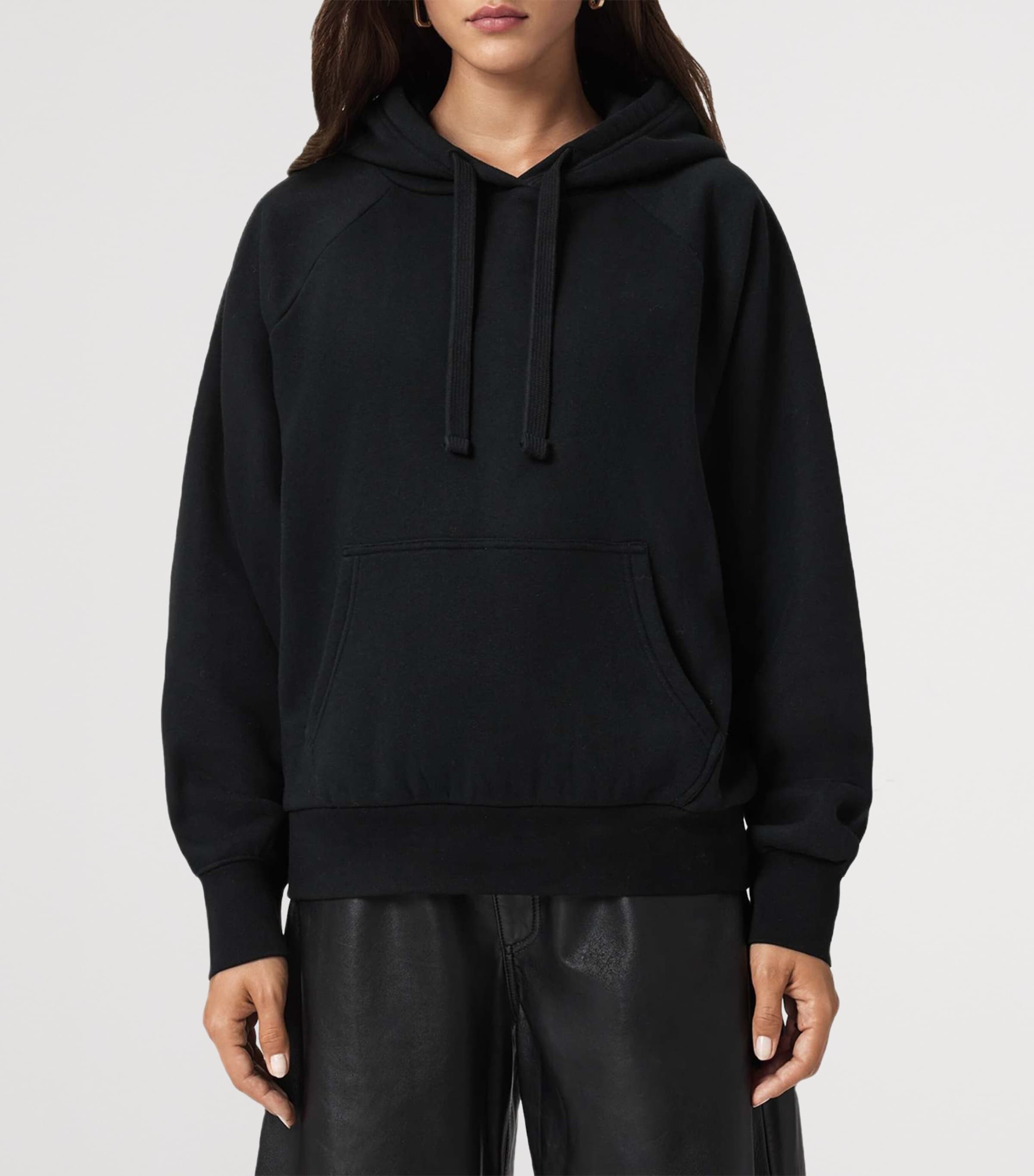 Cotton-Blend Oversized Talon Underground Hoodie BLACK Image 3