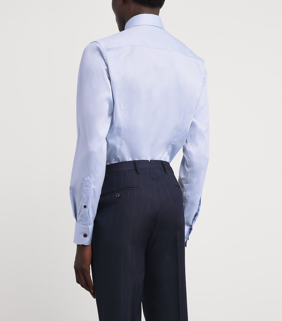Signature Twill Slim Shirt LIGHT BLUE Image 4