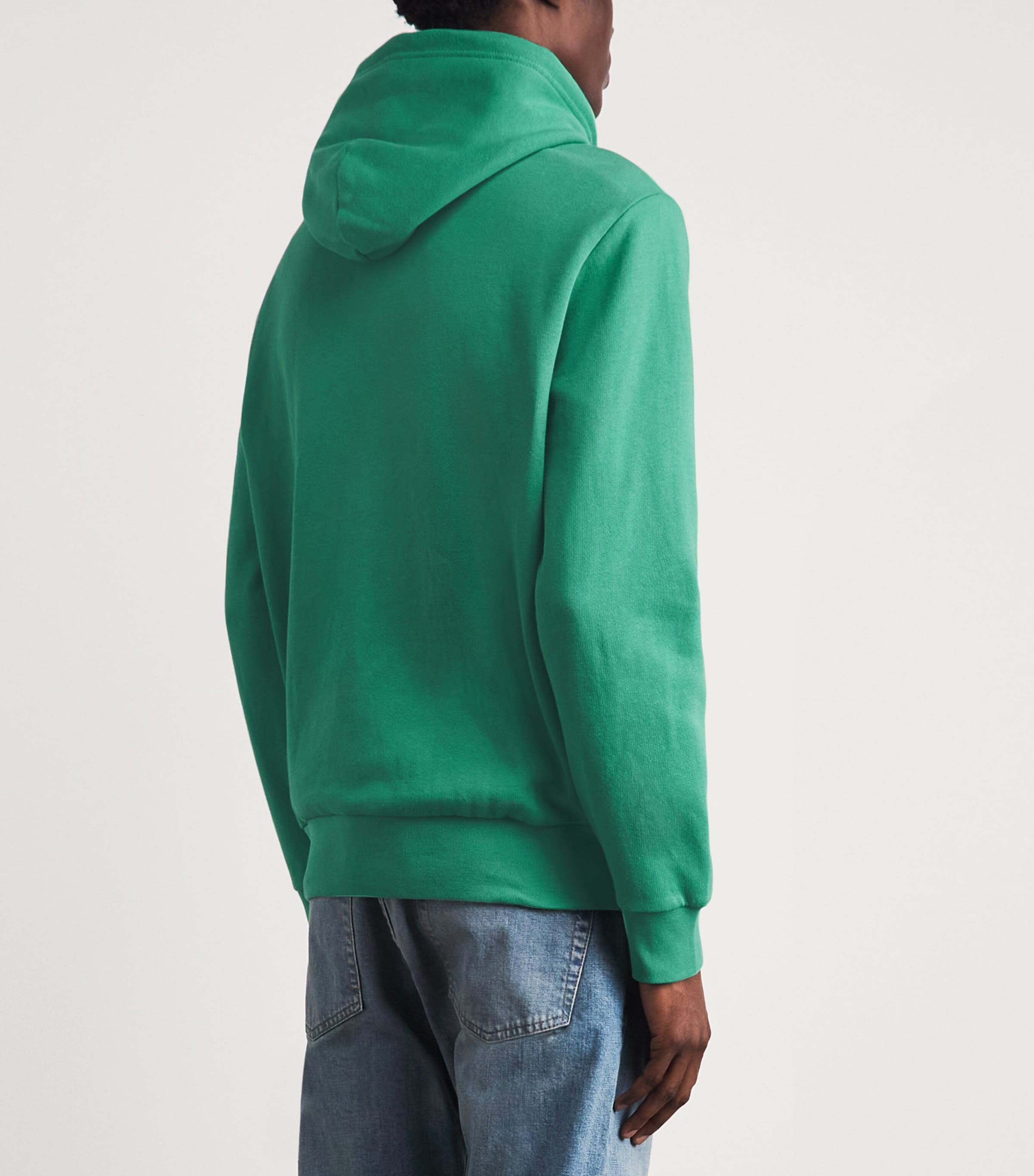 Polo Ralph Lauren Mens Embroidered Logo Hoodie Raft Green Image 5
