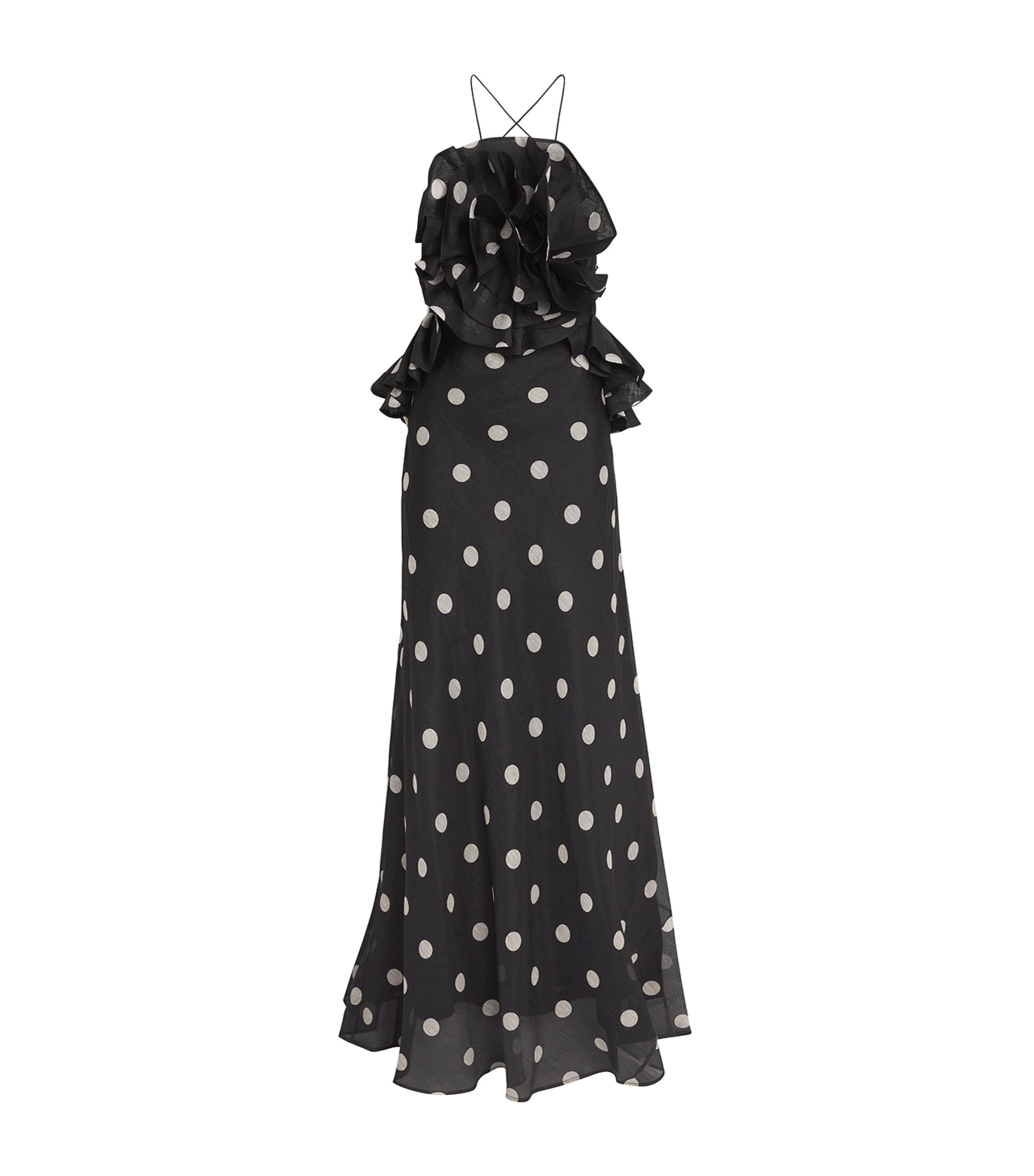 ZIMMERMANN LINEN-SILK MAXI DRESS