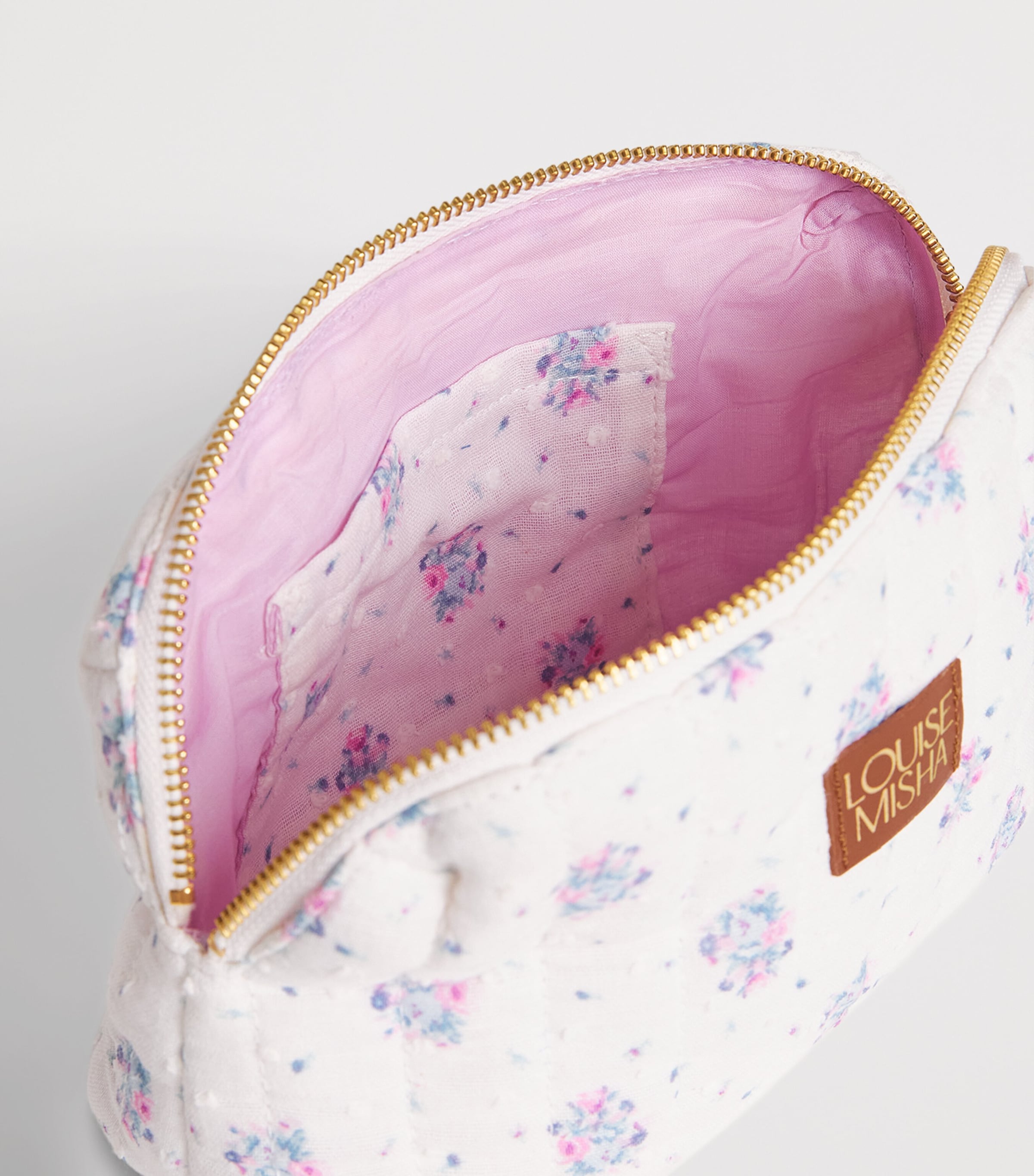 Louise Misha Cotton Floral Tassel Wash Bag Flwr Dn Image 2